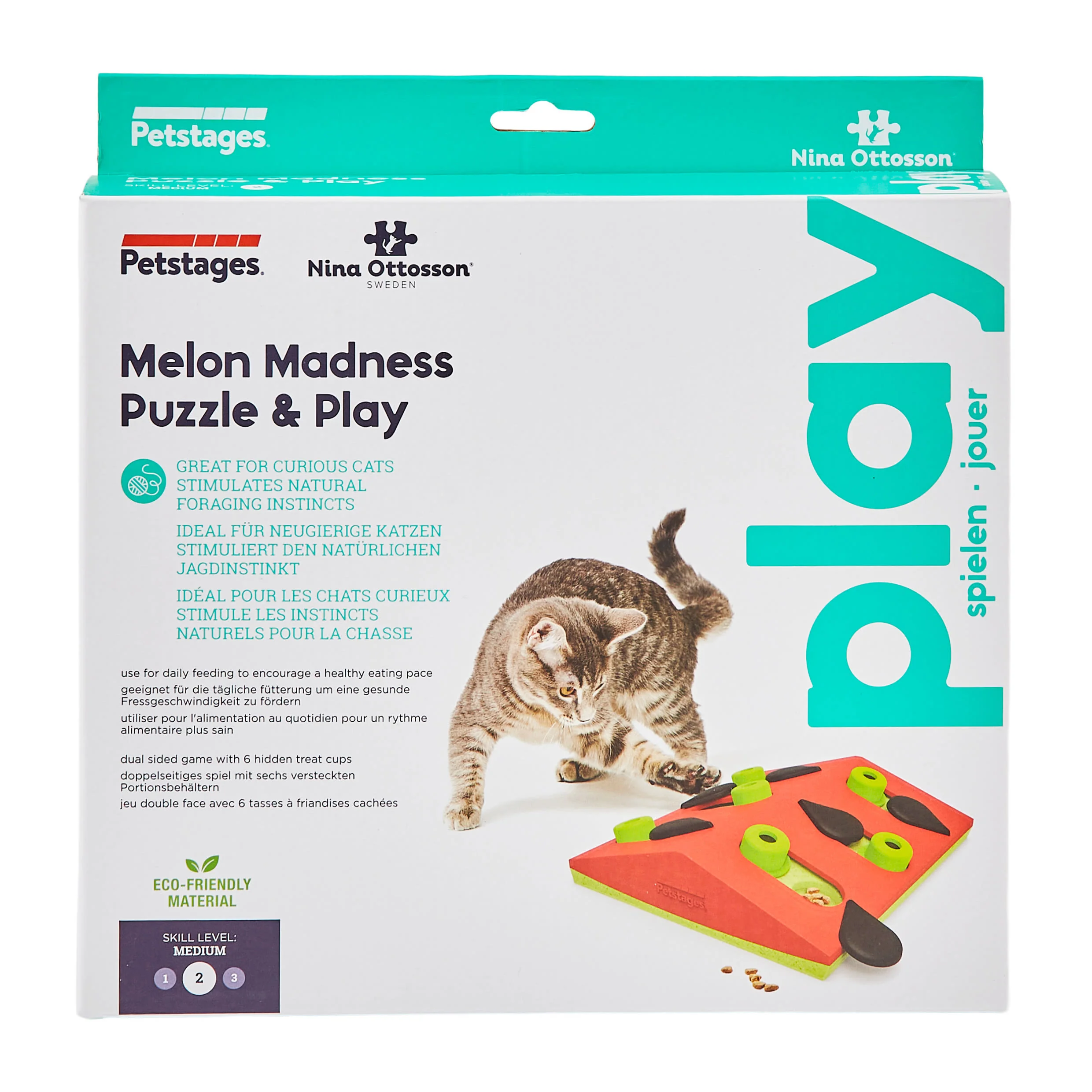 Nina Ottosson Puzzle & Play Melon Dog Toy - Image 5