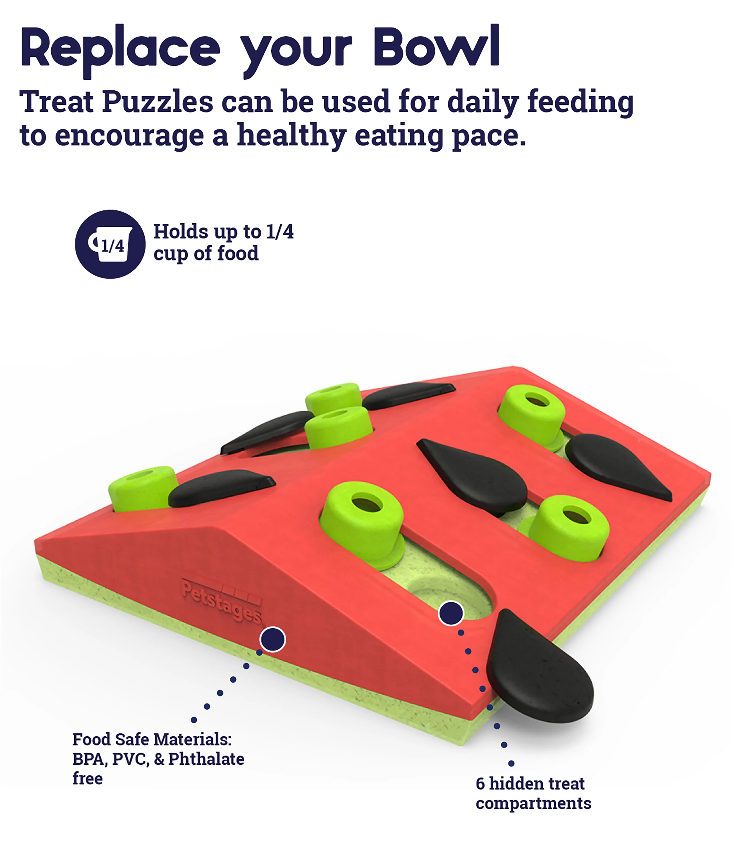 Nina Ottosson Puzzle & Play Melon Dog Toy - Image 7