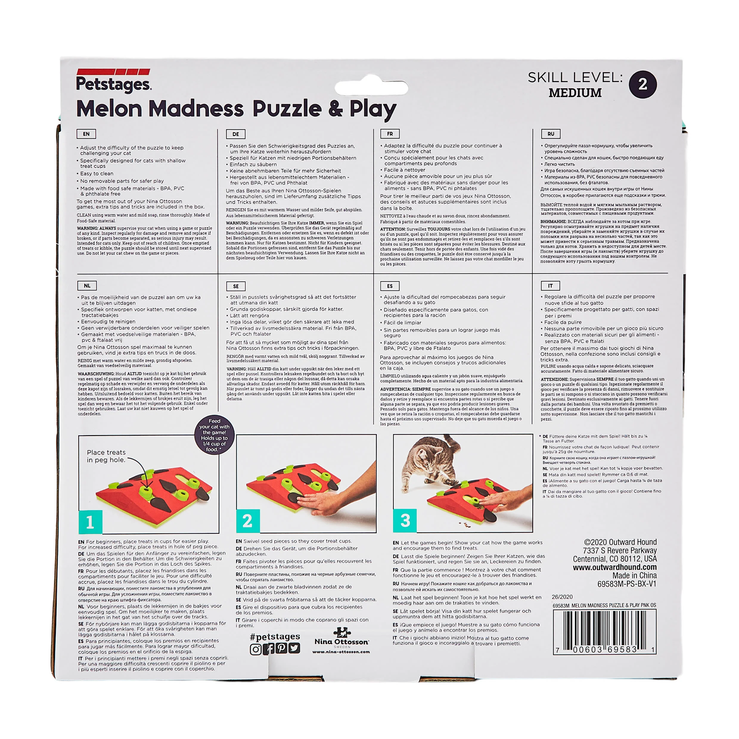 Nina Ottosson Puzzle & Play Melon Dog Toy - Image 8