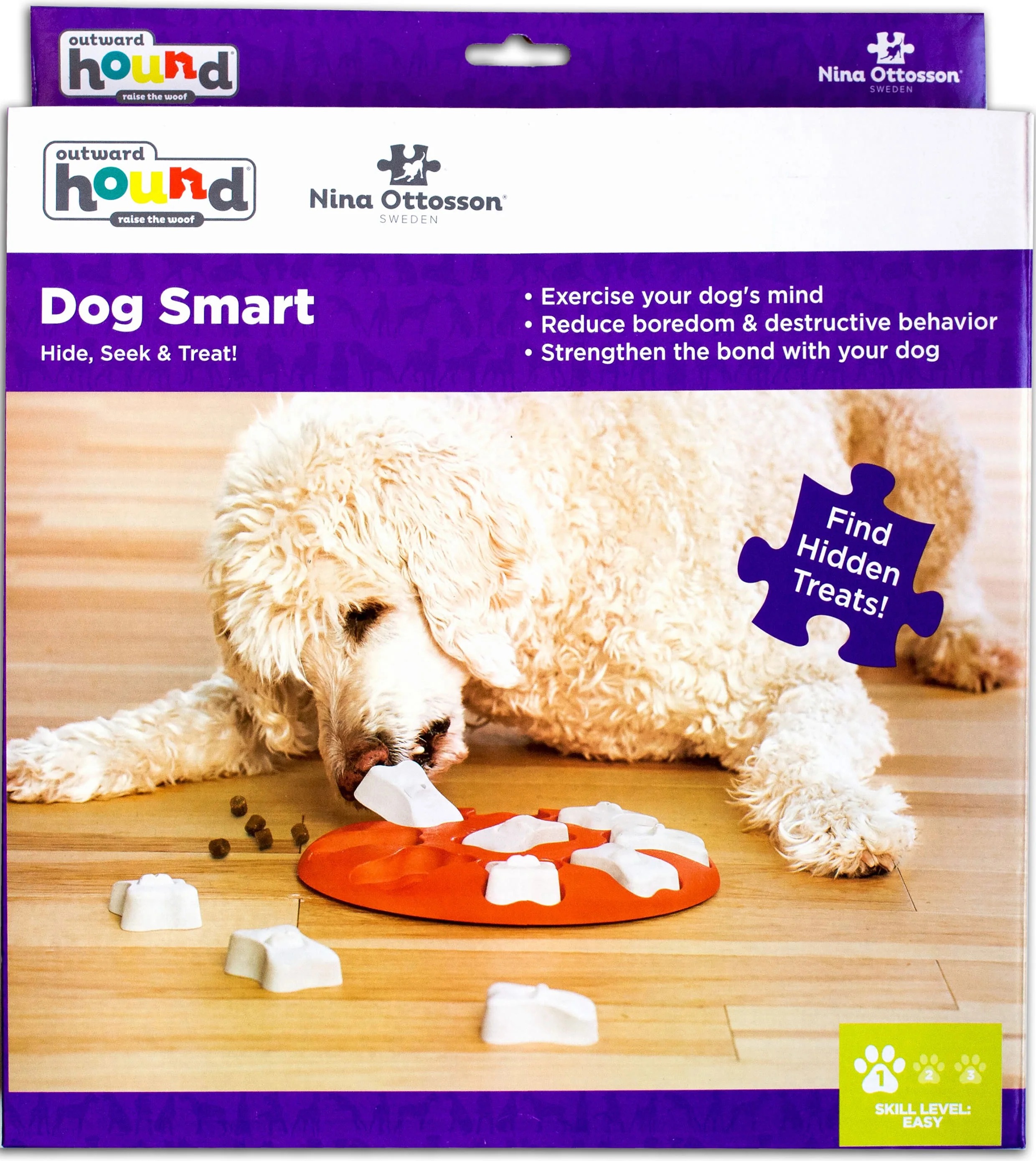 Nina Ottosson Smart Orange Puzzle Dog Toy - Image 2