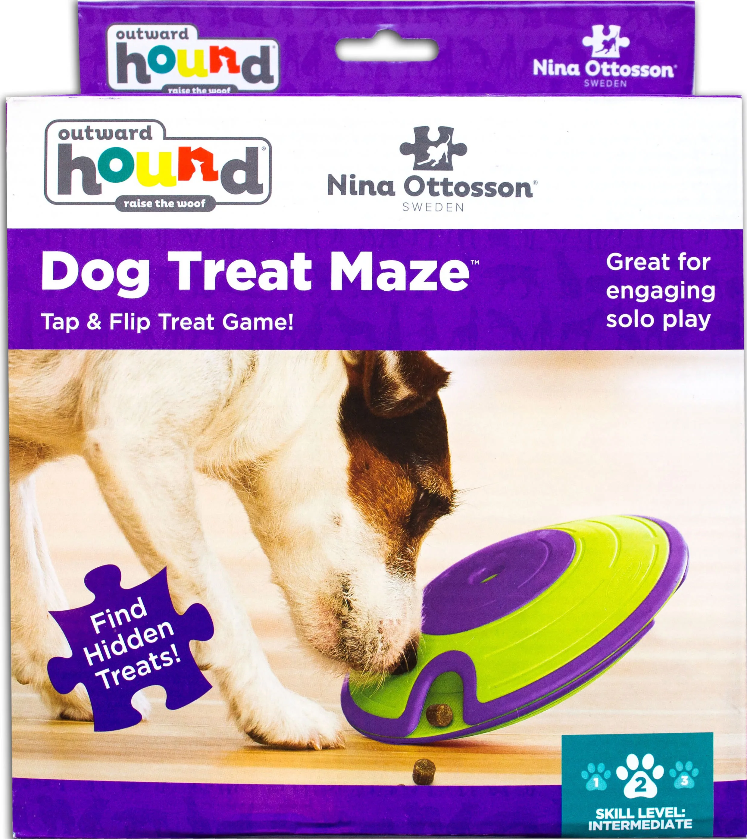 Nina Ottosson Treat Maze Green Puzzle Dog Toy - Image 5