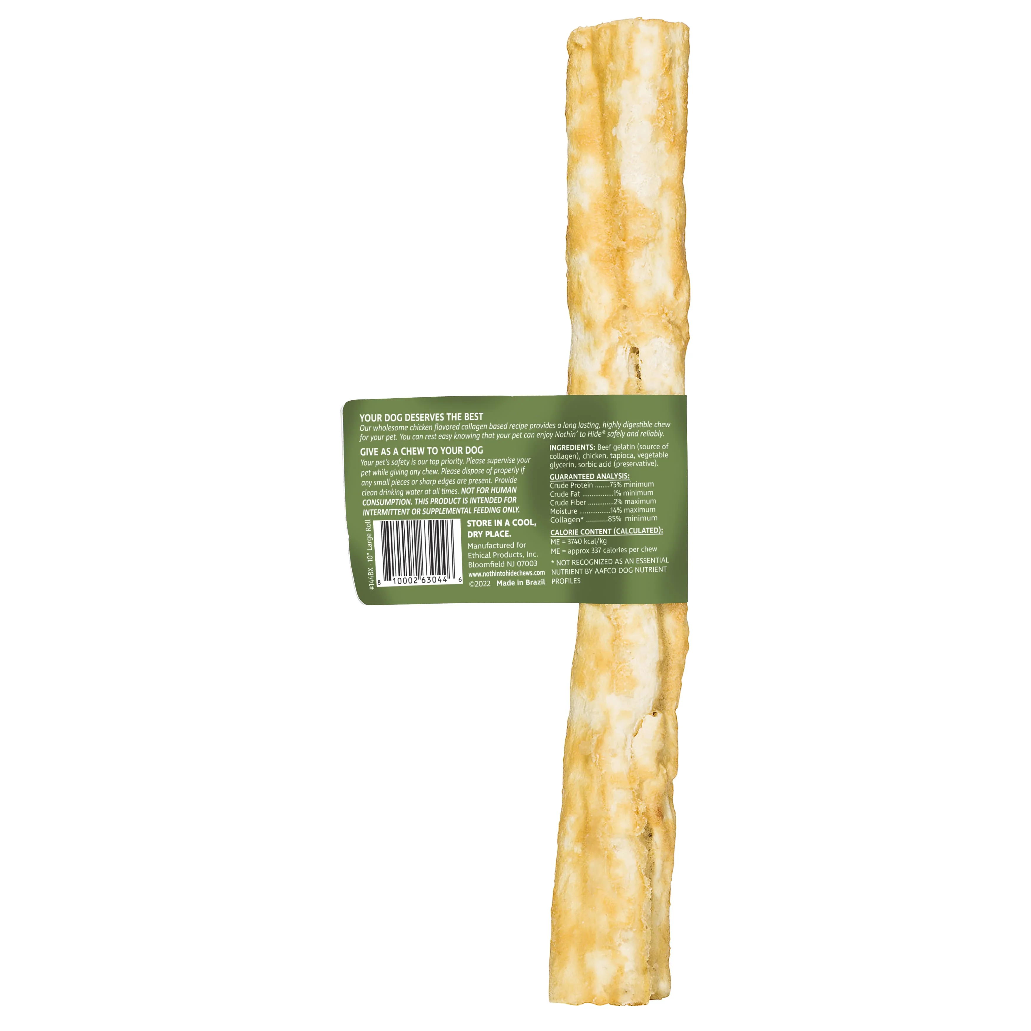 Nothin' to Hide 10" Large Chicken Rolls Dog Chews - 2 Pack - Image 4