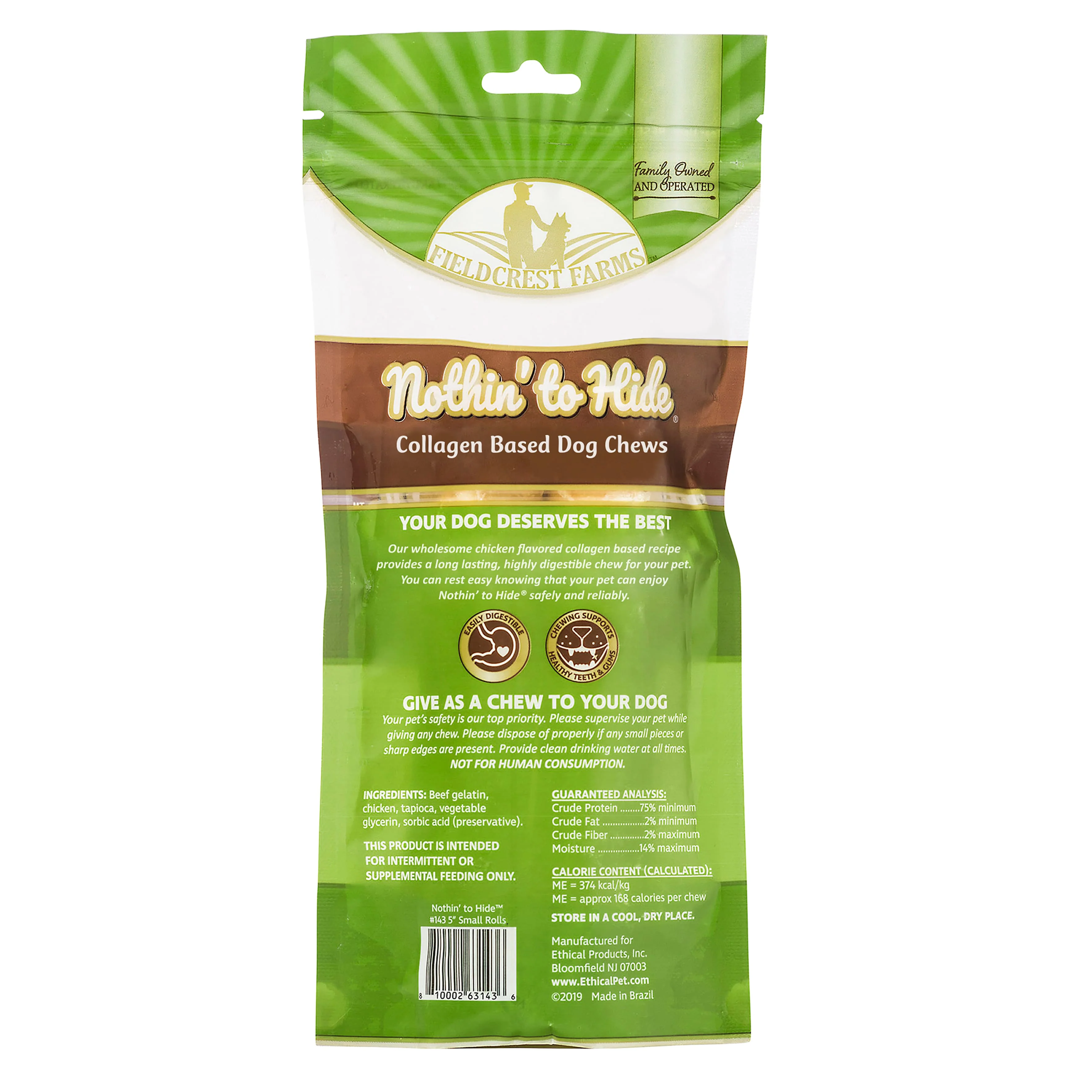 Nothin' to Hide 5" Small Chicken Rolls Dog Chews - 2 Pack - Image 2