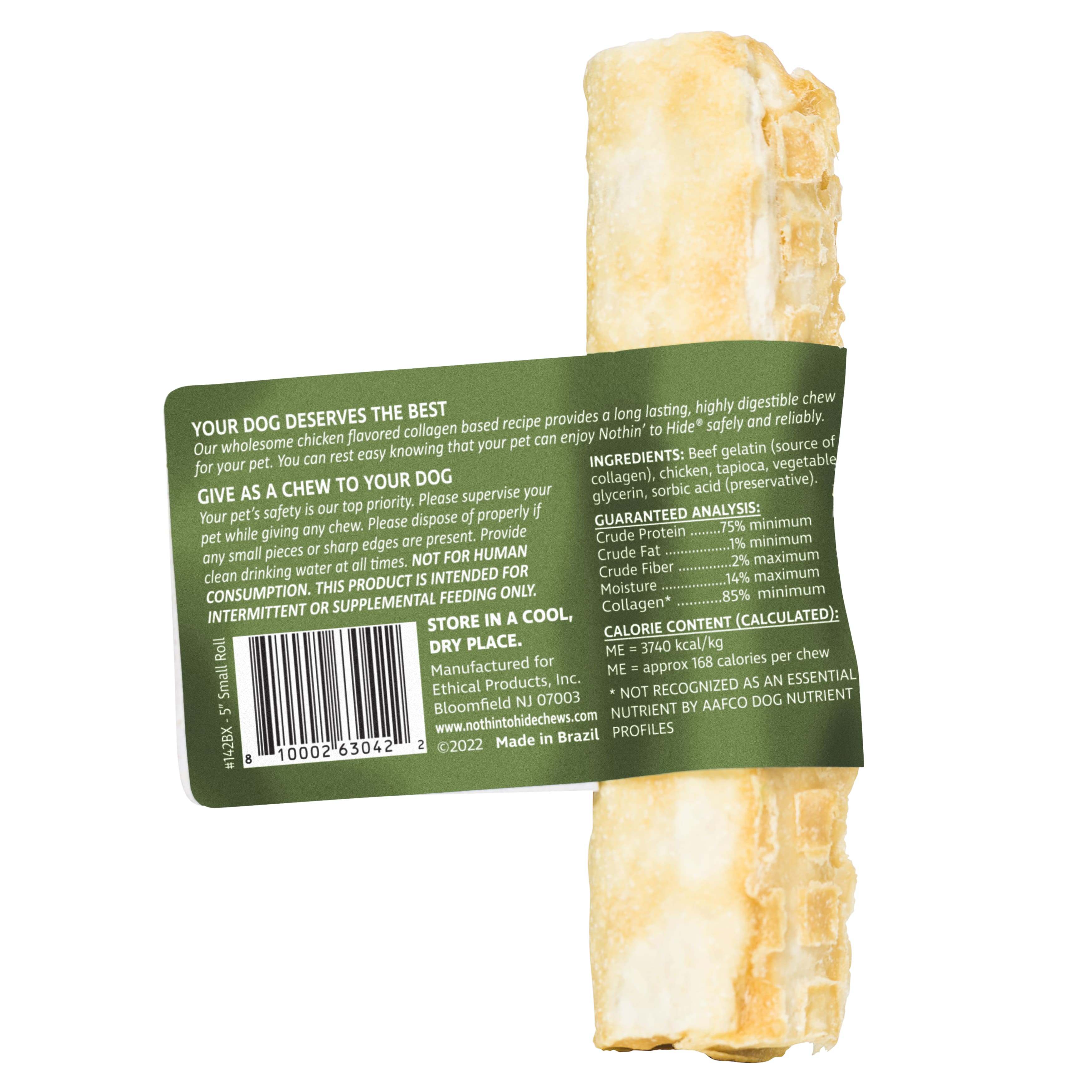 Nothin' to Hide 5" Small Chicken Rolls Dog Chews - 2 Pack - Image 4
