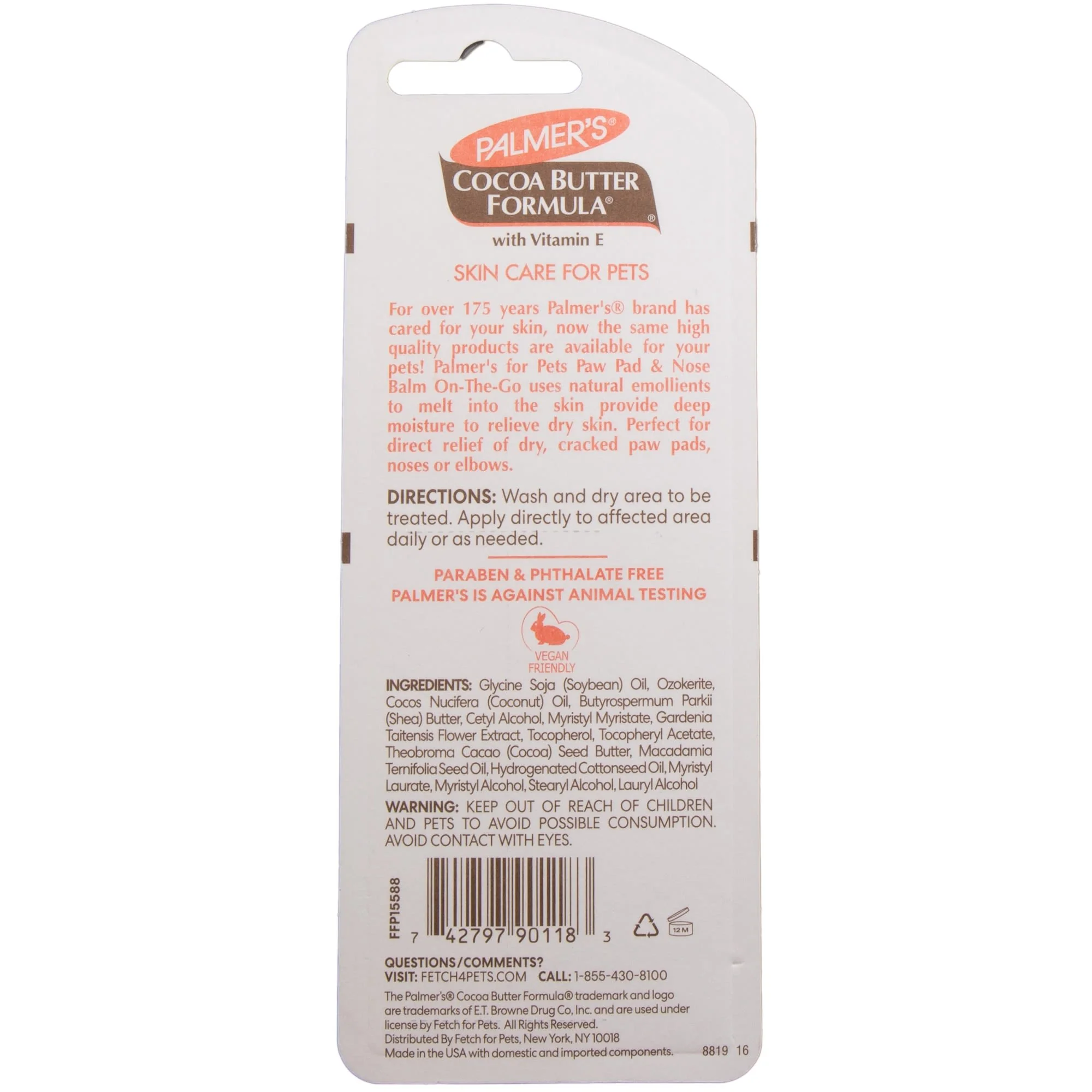Palmer's for Pets Paw Pad & Nose Balm On-the-Go with Cocoa Butter - Image 2
