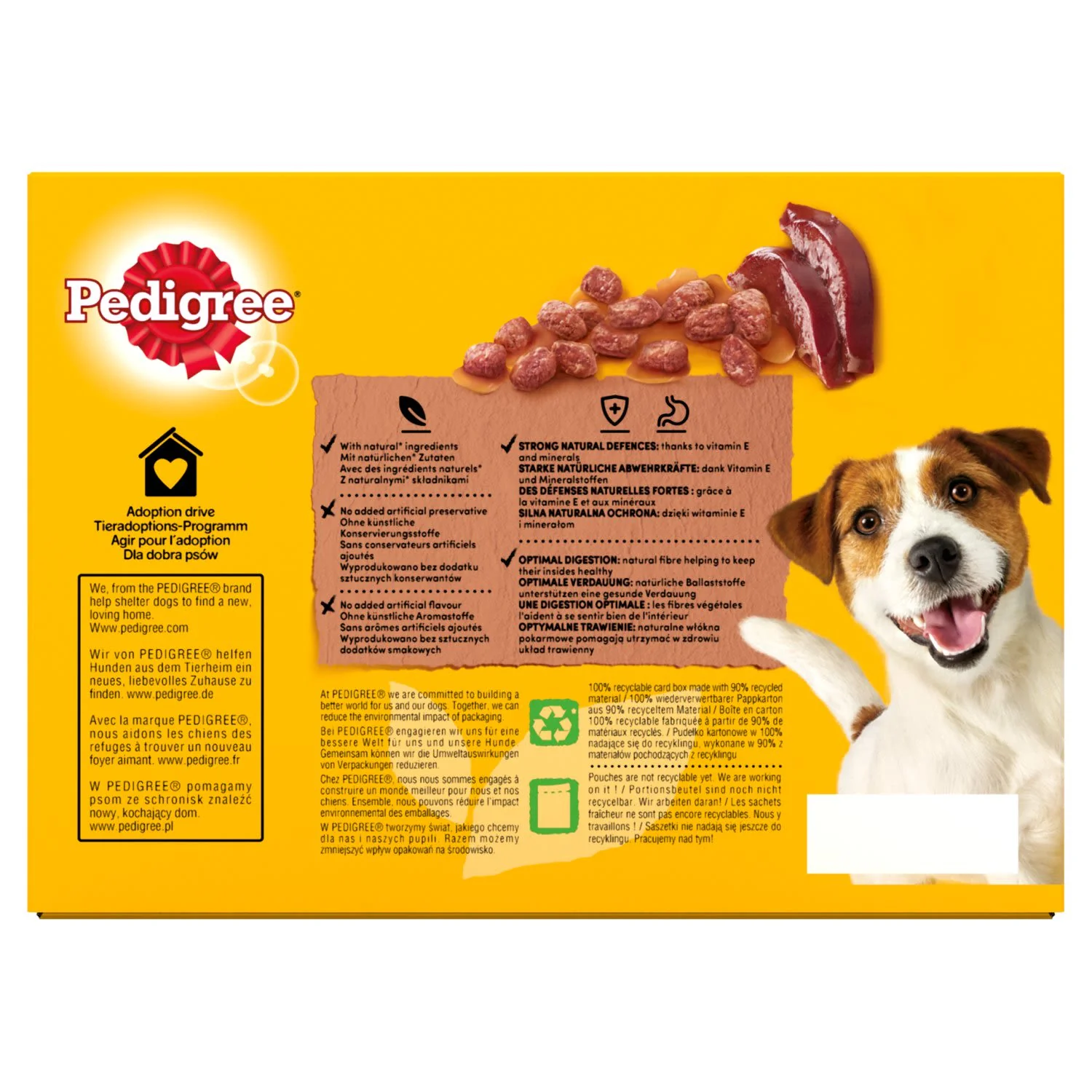 Pedigree Adult Wet Dog Food Pouches Mixed in Gravy - Image 2