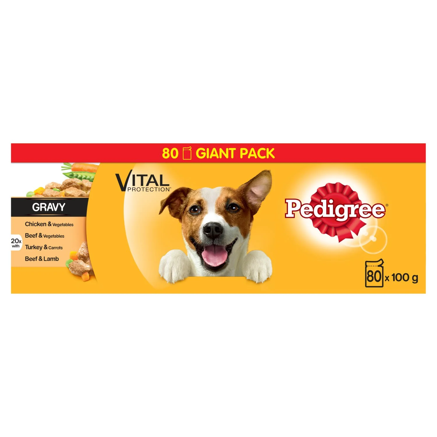 Pedigree Adult Wet Dog Food Pouches Mixed in Gravy Giant Pack - Image 4