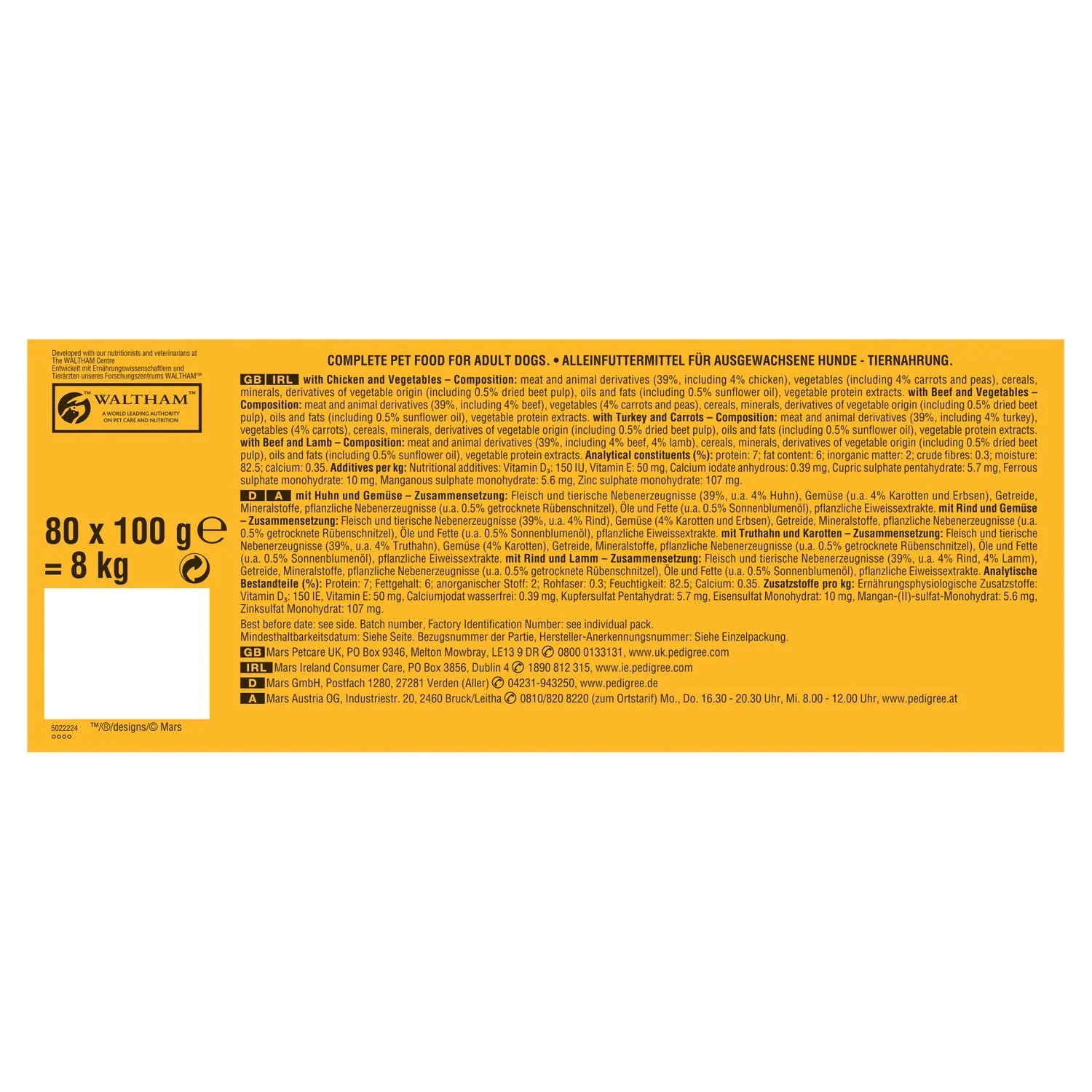 Pedigree Adult Wet Dog Food Pouches Mixed in Gravy Giant Pack - Image 6