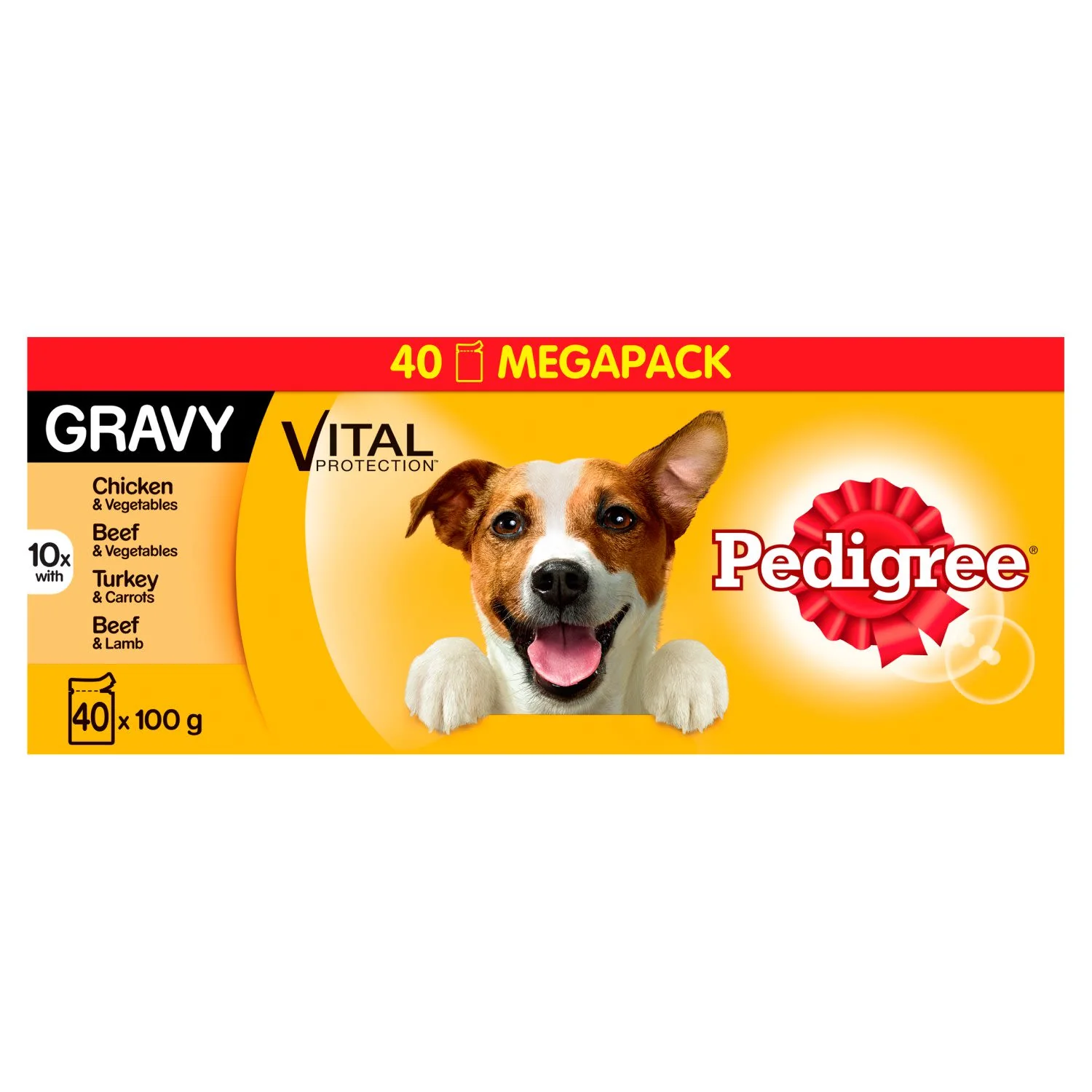 Pedigree Adult Wet Dog Food Pouches Mixed in Gravy Mega Pack - Image 3