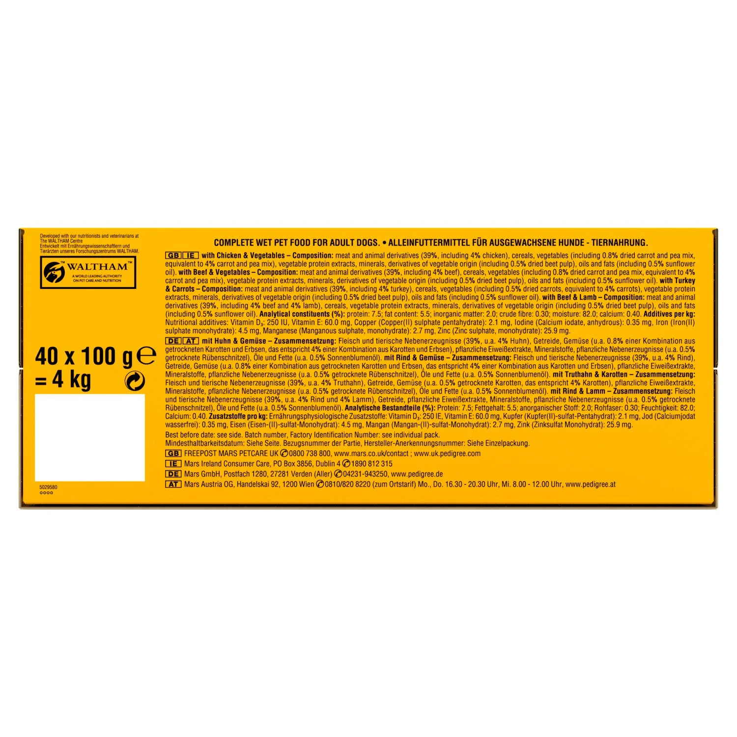 Pedigree Adult Wet Dog Food Pouches Mixed in Gravy Mega Pack - Image 5