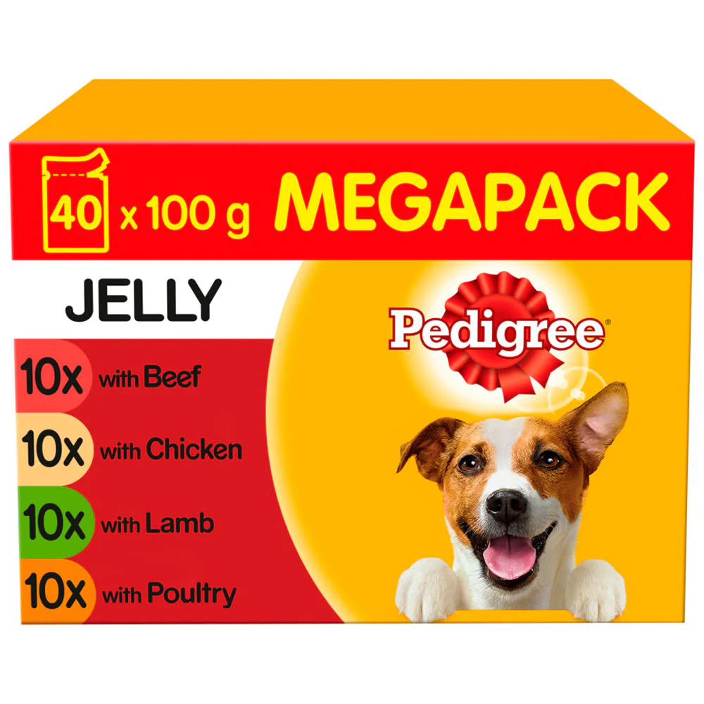 Pedigree Adult Wet Dog Food Pouches Mixed in Jelly Mega Pack - Image 3
