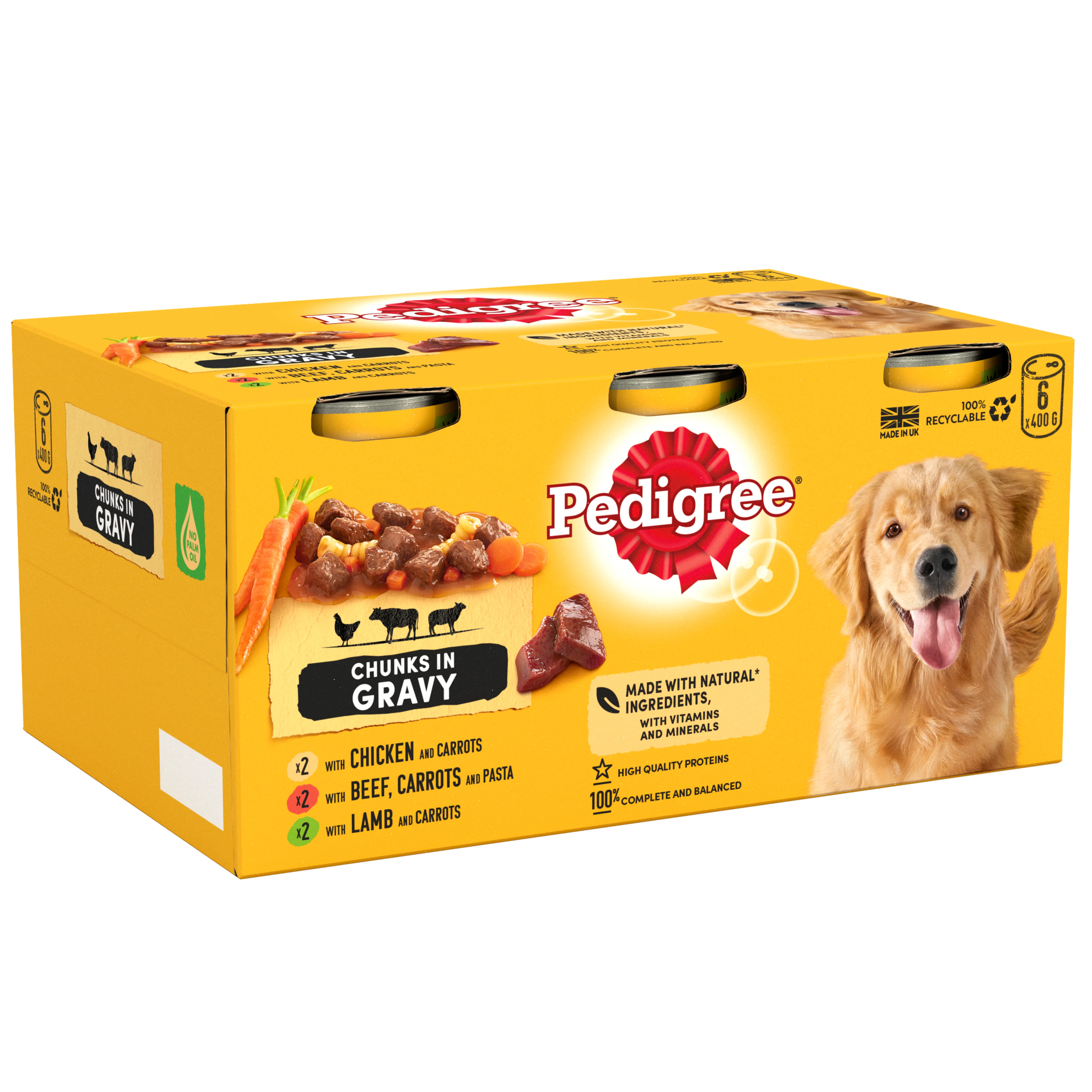 Pedigree Adult Wet Dog Food Tins - Country Casseroles in Gravy - Image 3