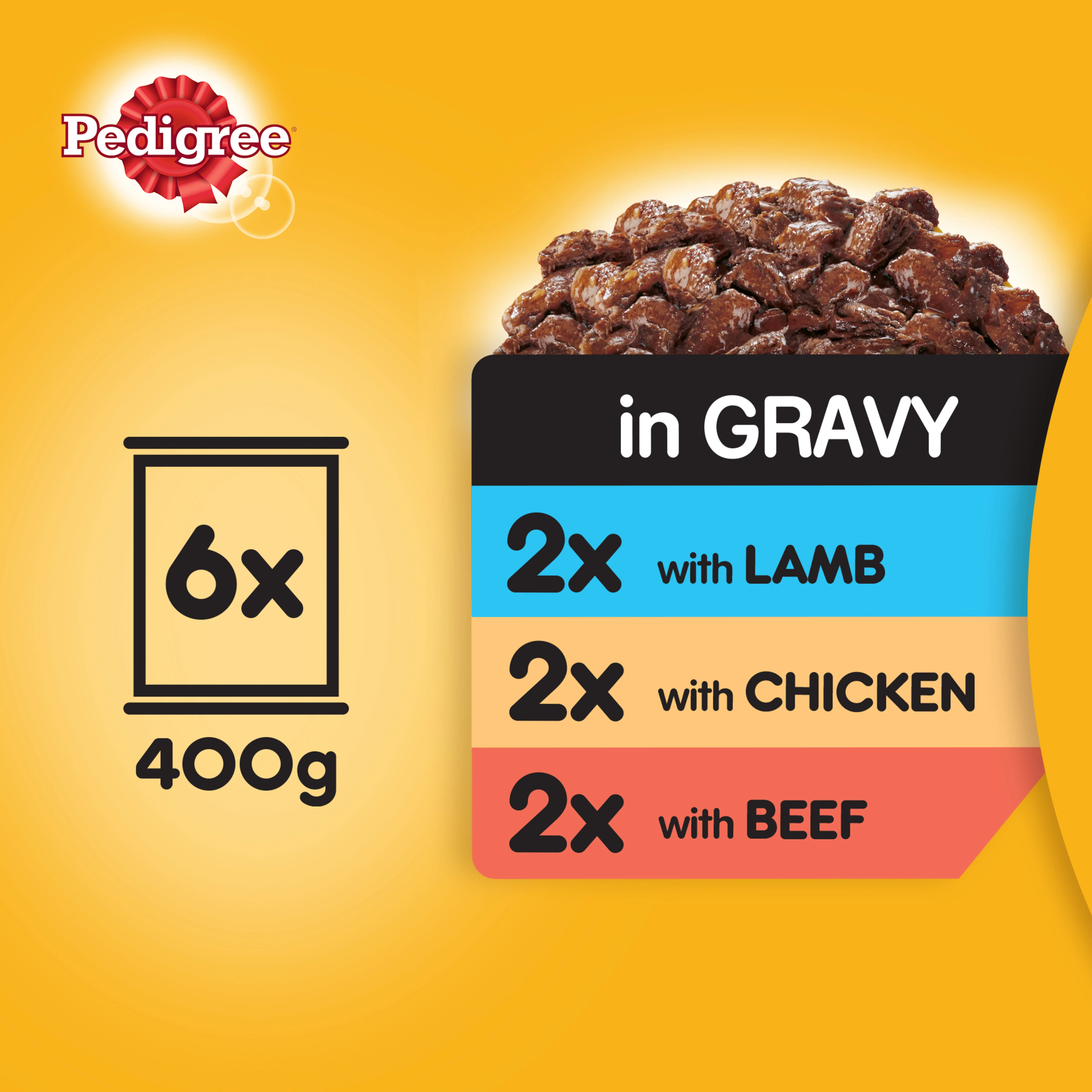 Pedigree Adult Wet Dog Food Tins Mixed in Gravy - Image 10