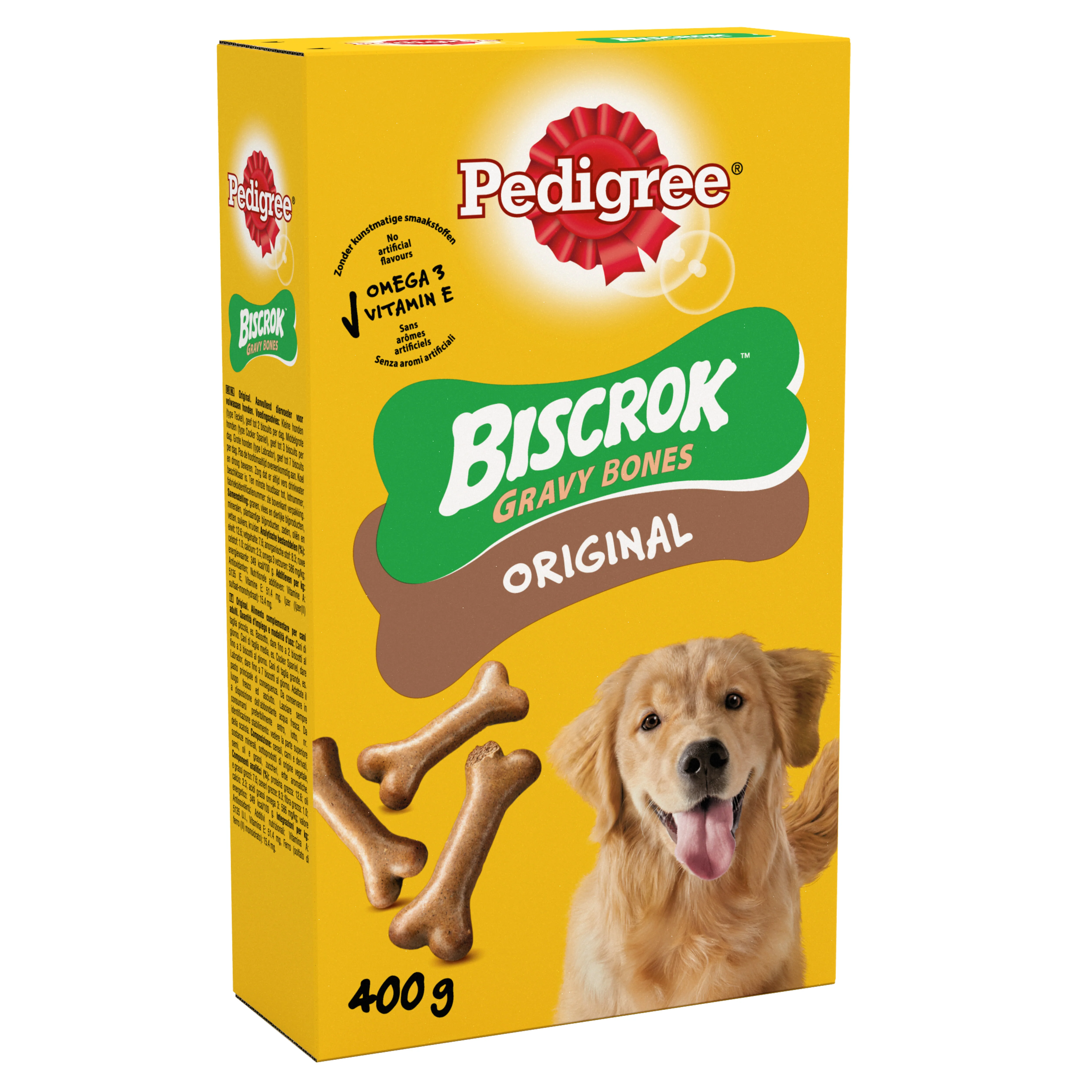 Pedigree Biscrok Gravy Bones Adult Dog Biscuit Treats Original - Image 3