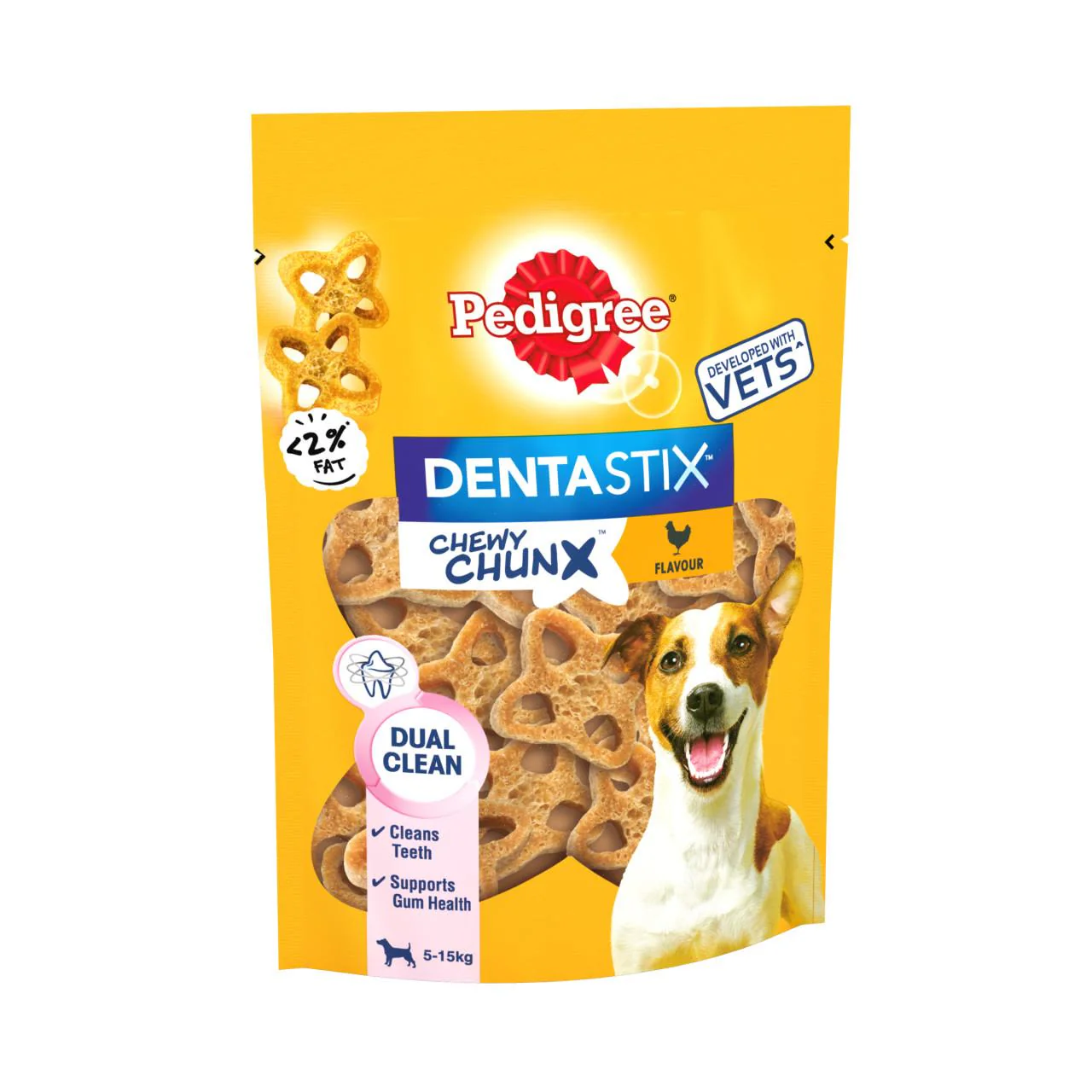 Pedigree Dentastix Chewy Chunx Mini Adult Small Dog Treats Chicken - Image 2
