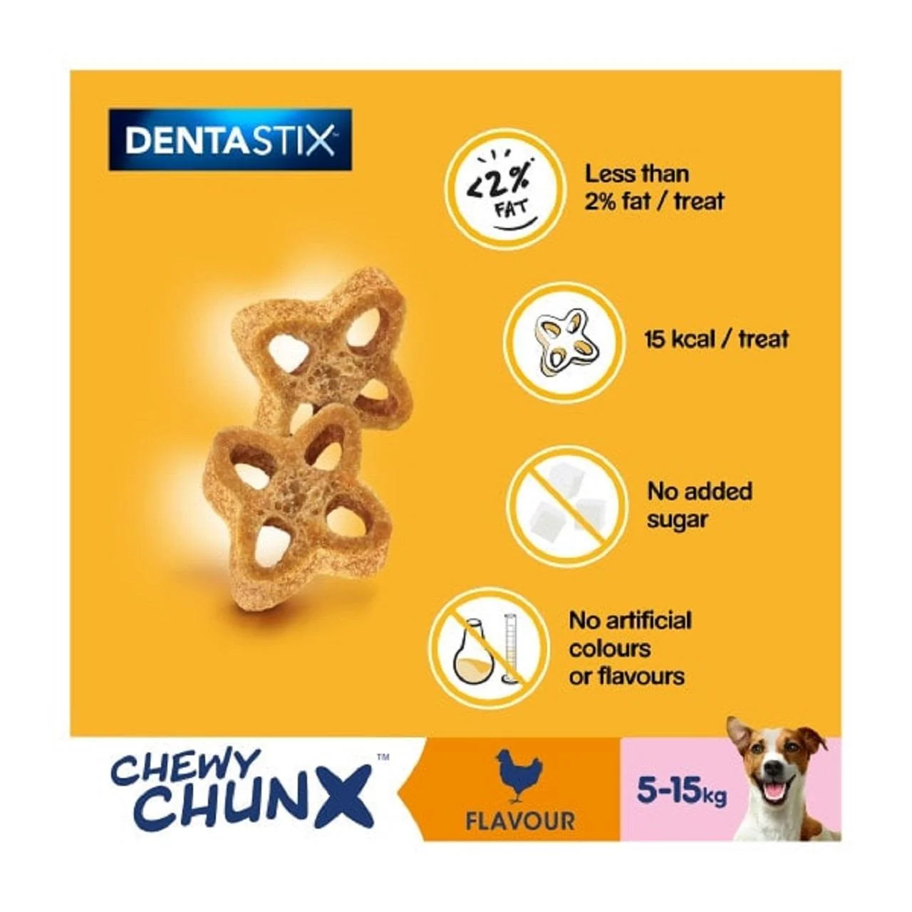 Pedigree Dentastix Chewy Chunx Mini Adult Small Dog Treats Chicken - Image 7