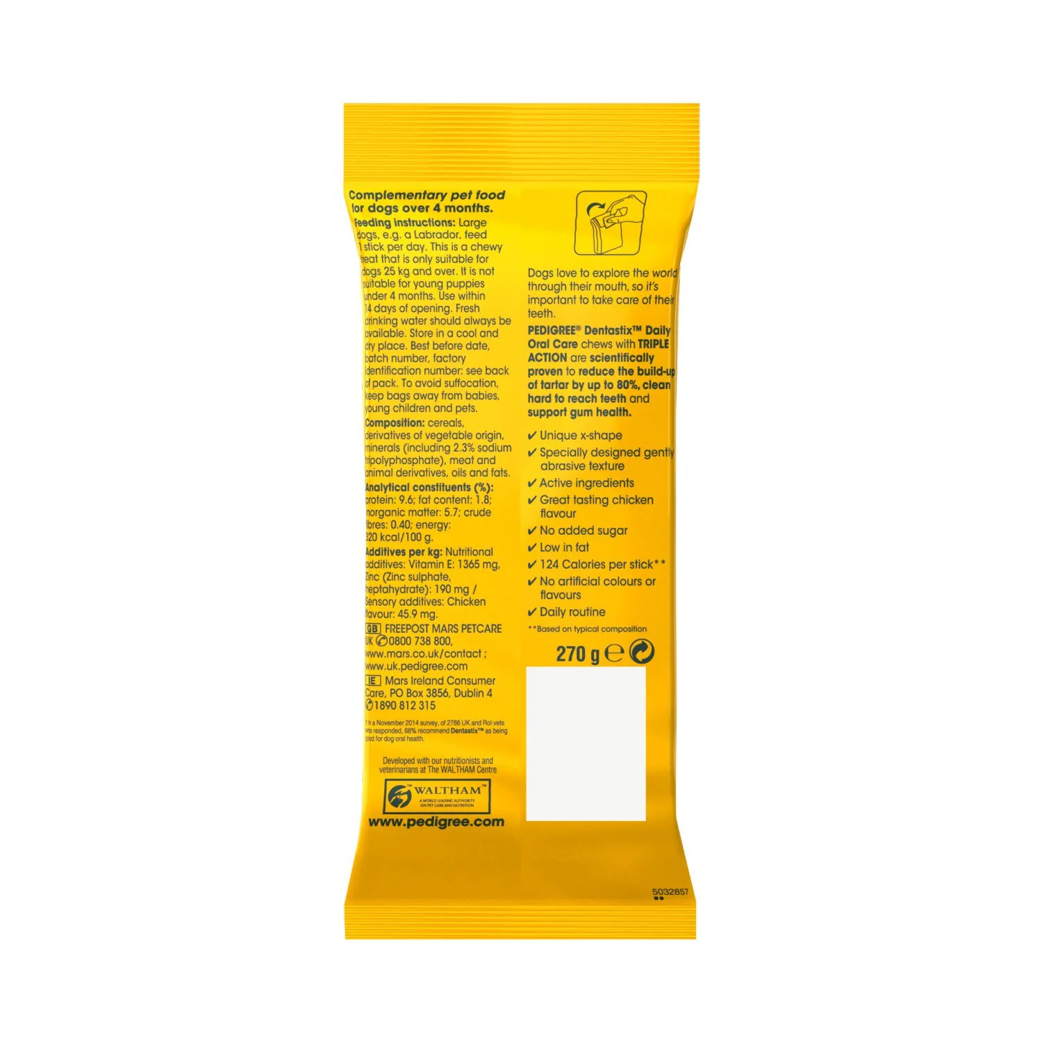 Pedigree Dentastix Daily Adult Large Dog Treats 105 x Dental Sticks - Image 4