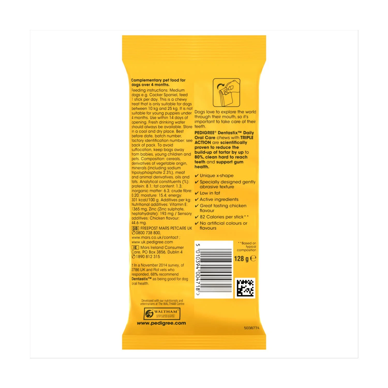 Pedigree Dentastix Daily Dental Chews Medium Dog Treat - Image 2