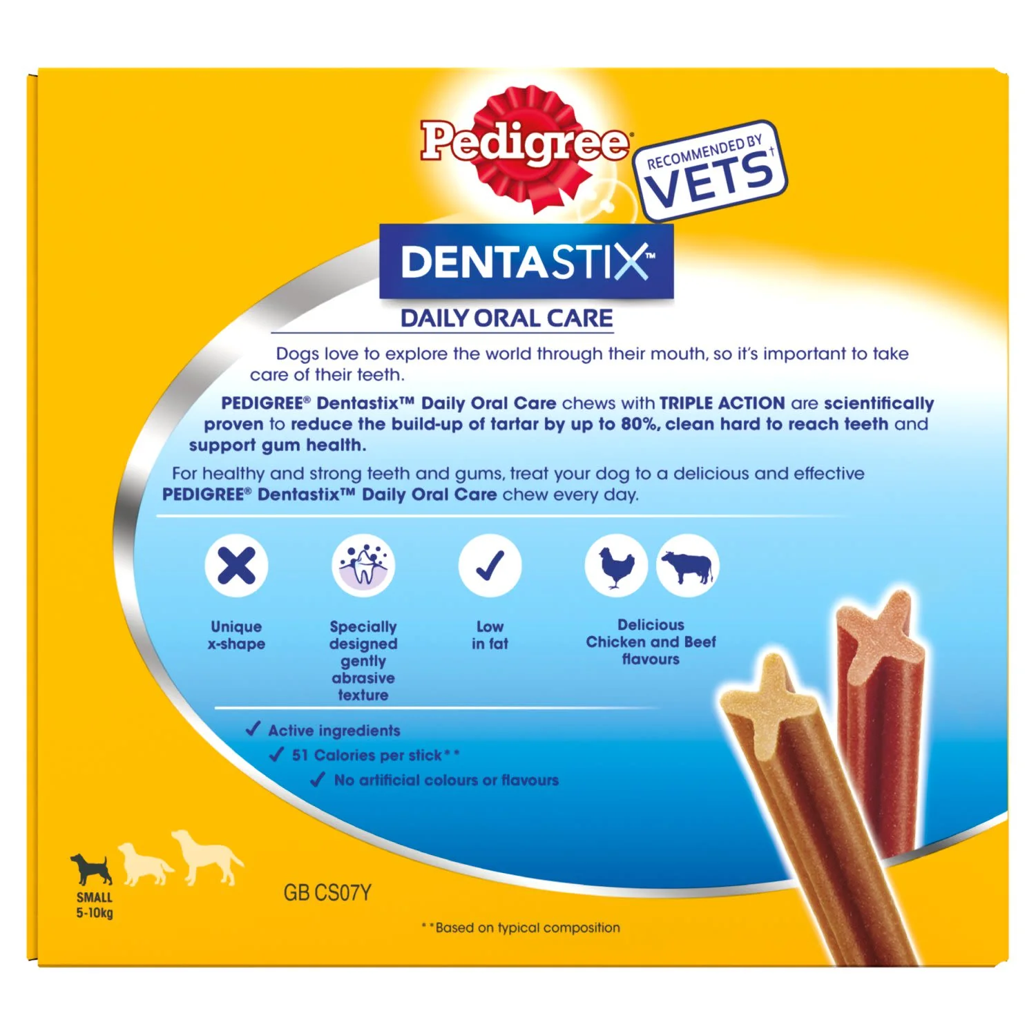 Pedigree Dentastix Daily Dental Chews Small Dog Treat - Image 3