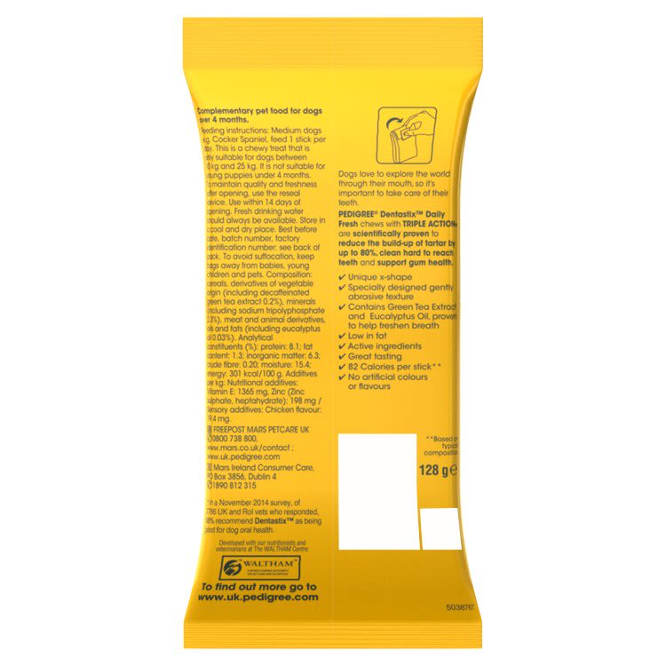 Pedigree Dentastix Fresh Adult Medium Dog Treats - Image 2