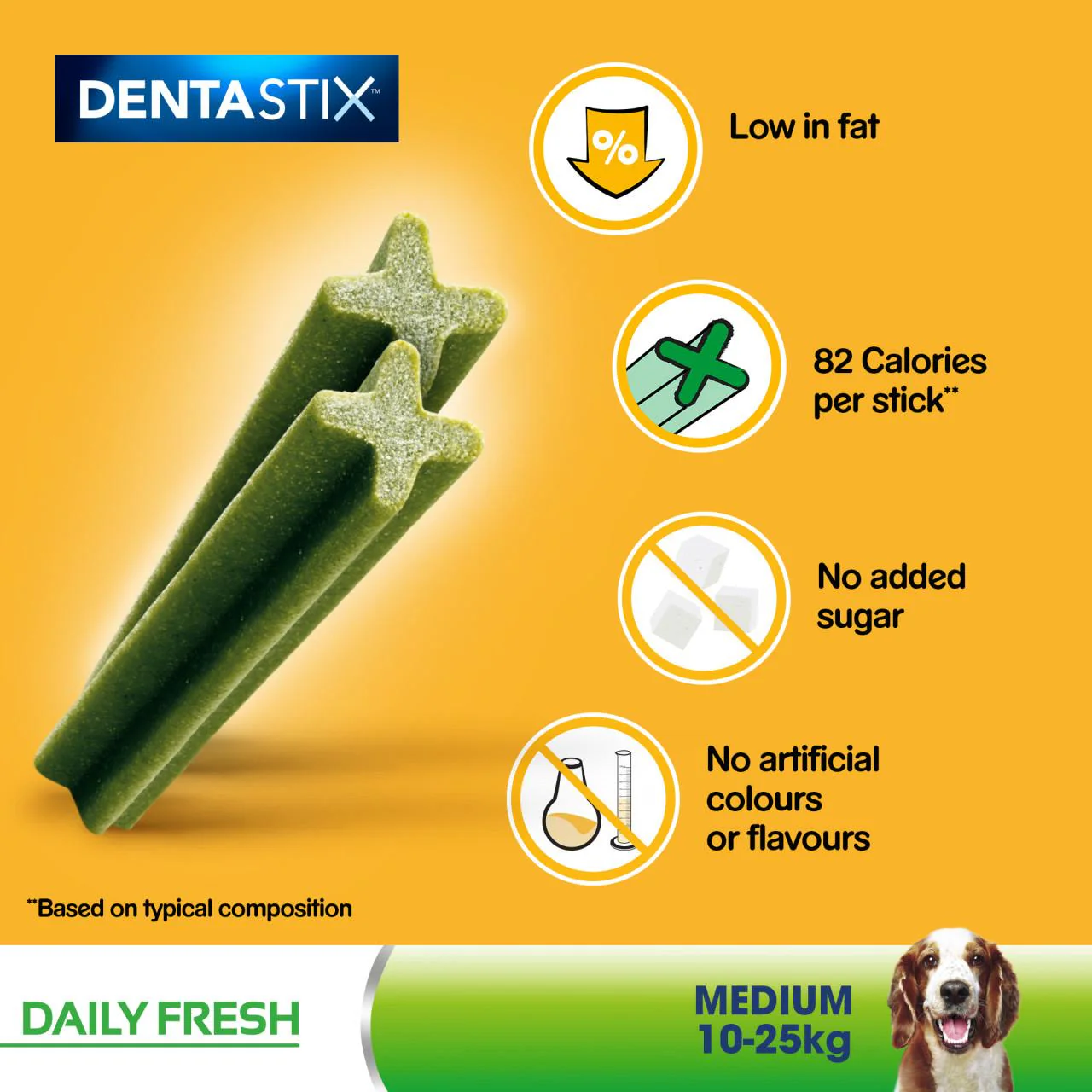 Pedigree Dentastix Fresh Adult Medium Dog Treats - Image 4