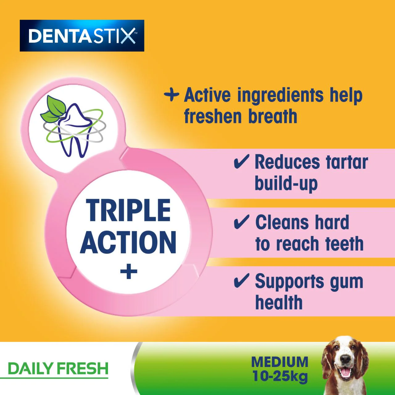 Pedigree Dentastix Fresh Adult Medium Dog Treats - Image 5