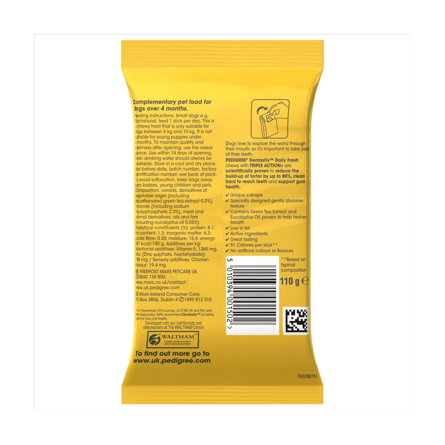 Pedigree Dentastix Fresh Adult Small Dog Treats - Image 3