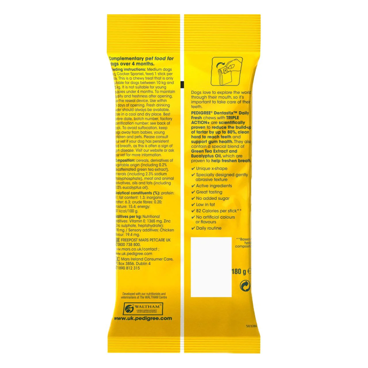 Pedigree Dentastix Fresh Daily Adult Medium Dog Dental Treats - Image 2