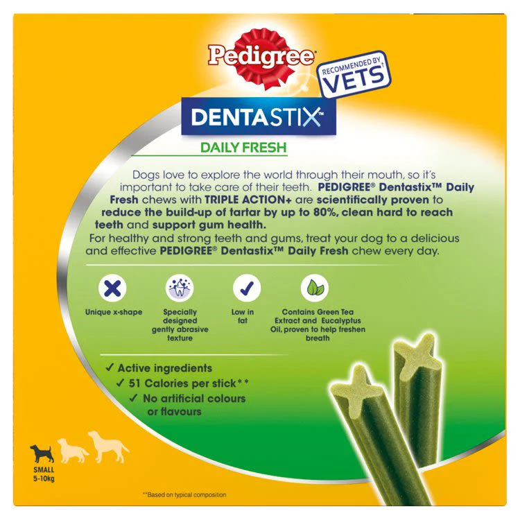 Pedigree Dentastix Fresh Daily Dental Chews Small Dog Treat - Image 2