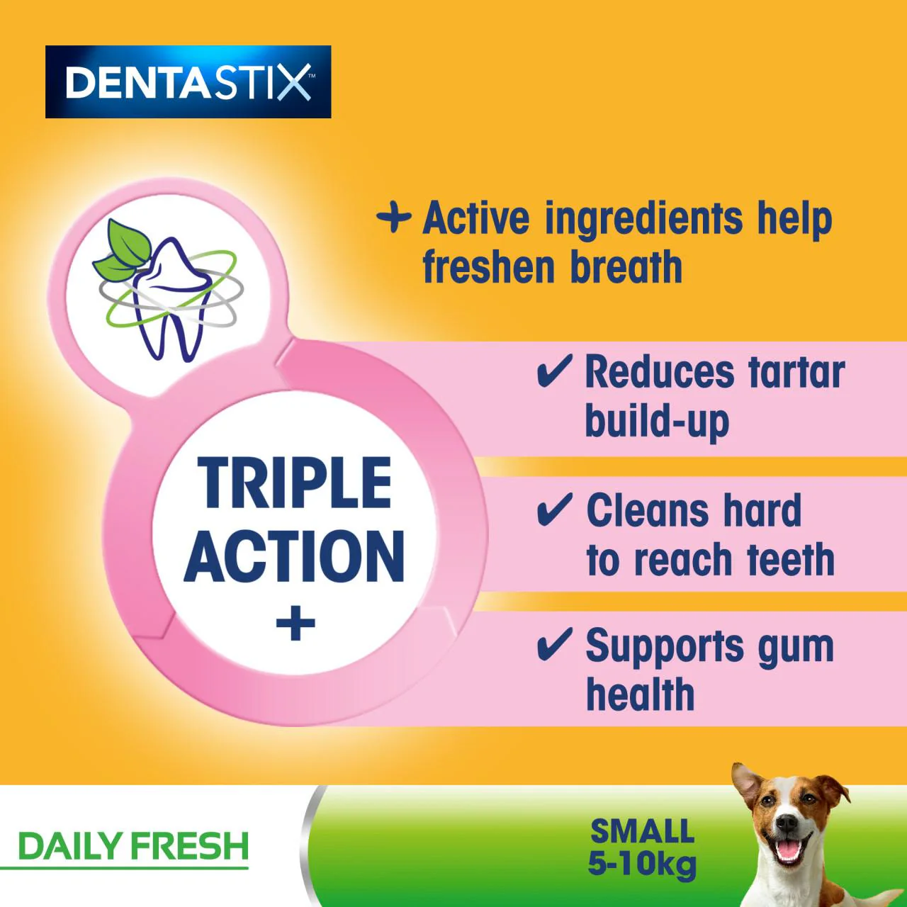 Pedigree Dentastix Fresh Daily Dental Chews Small Dog Treat - Image 5