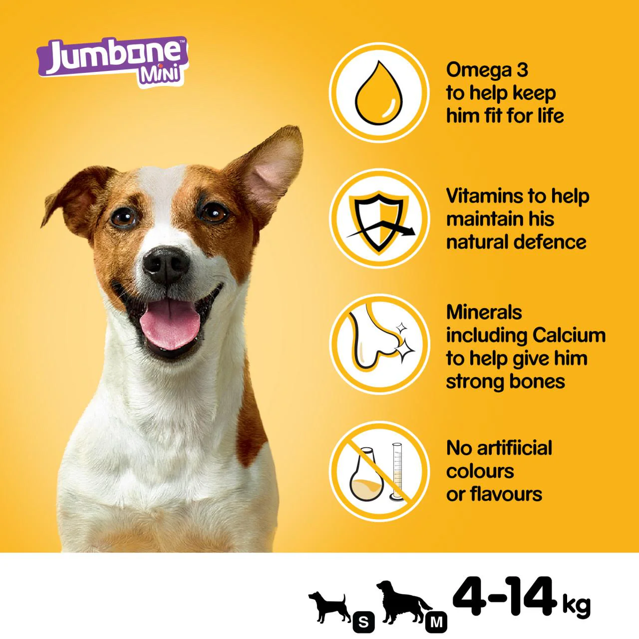 Pedigree Jumbone Mini Adult Small Dog Treats Chicken & Lamb 4 Chews - Image 5