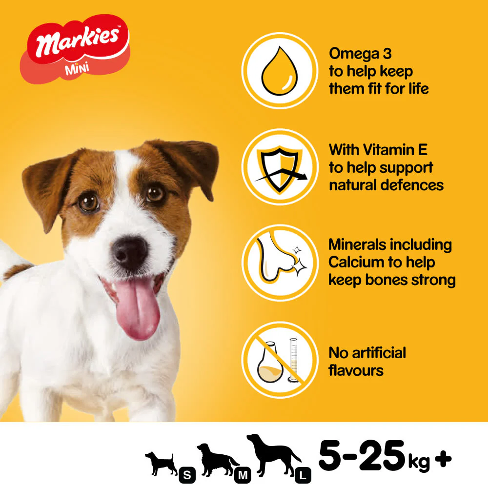 Pedigree Markies Adult Mini Dog Treats Marrowbone Biscuits - Image 6