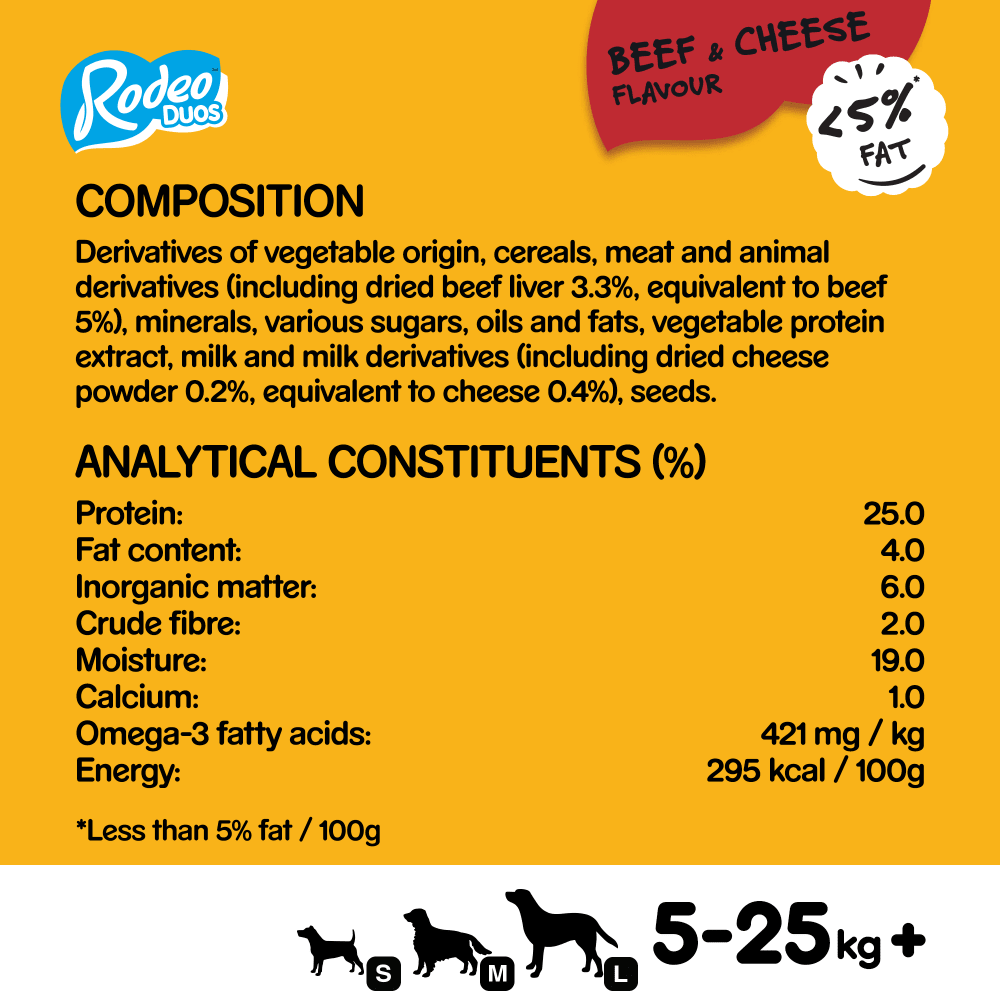 Pedigree Rodeo Adult Dog Treats - Beef & Cheese - Image 5