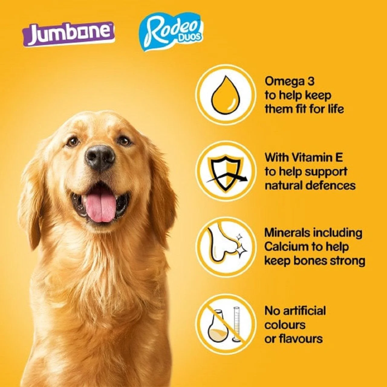 Pedigree Rodeo Duos & Jumbone Medium Dog Treats Mega Box 28 Chews - Image 6
