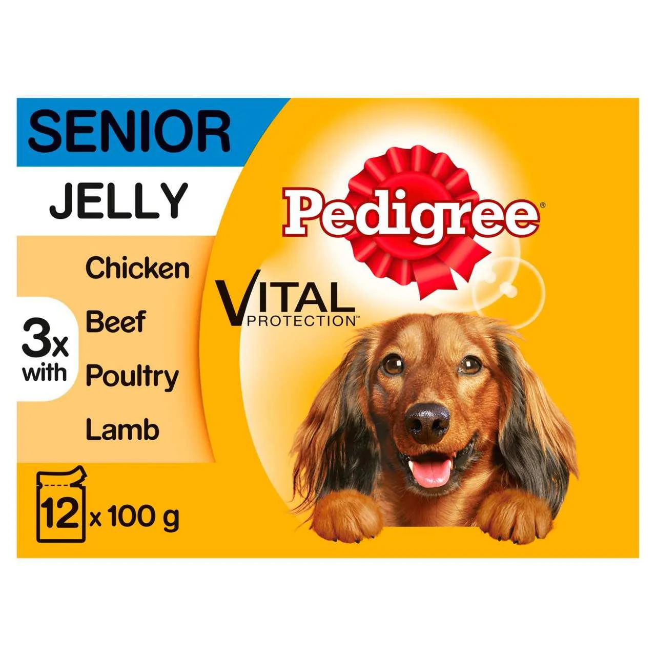 Pedigree Senior Wet Dog Food Pouches in Jelly - Image 2