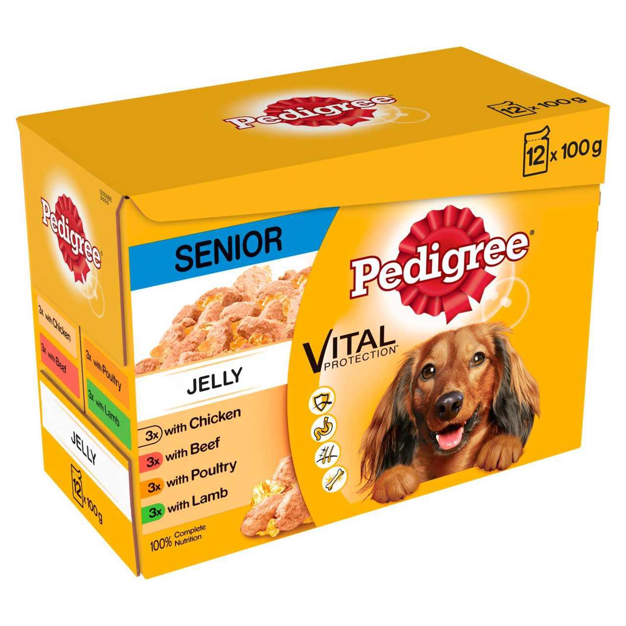 Pedigree Senior Wet Dog Food Pouches in Jelly - Image 3