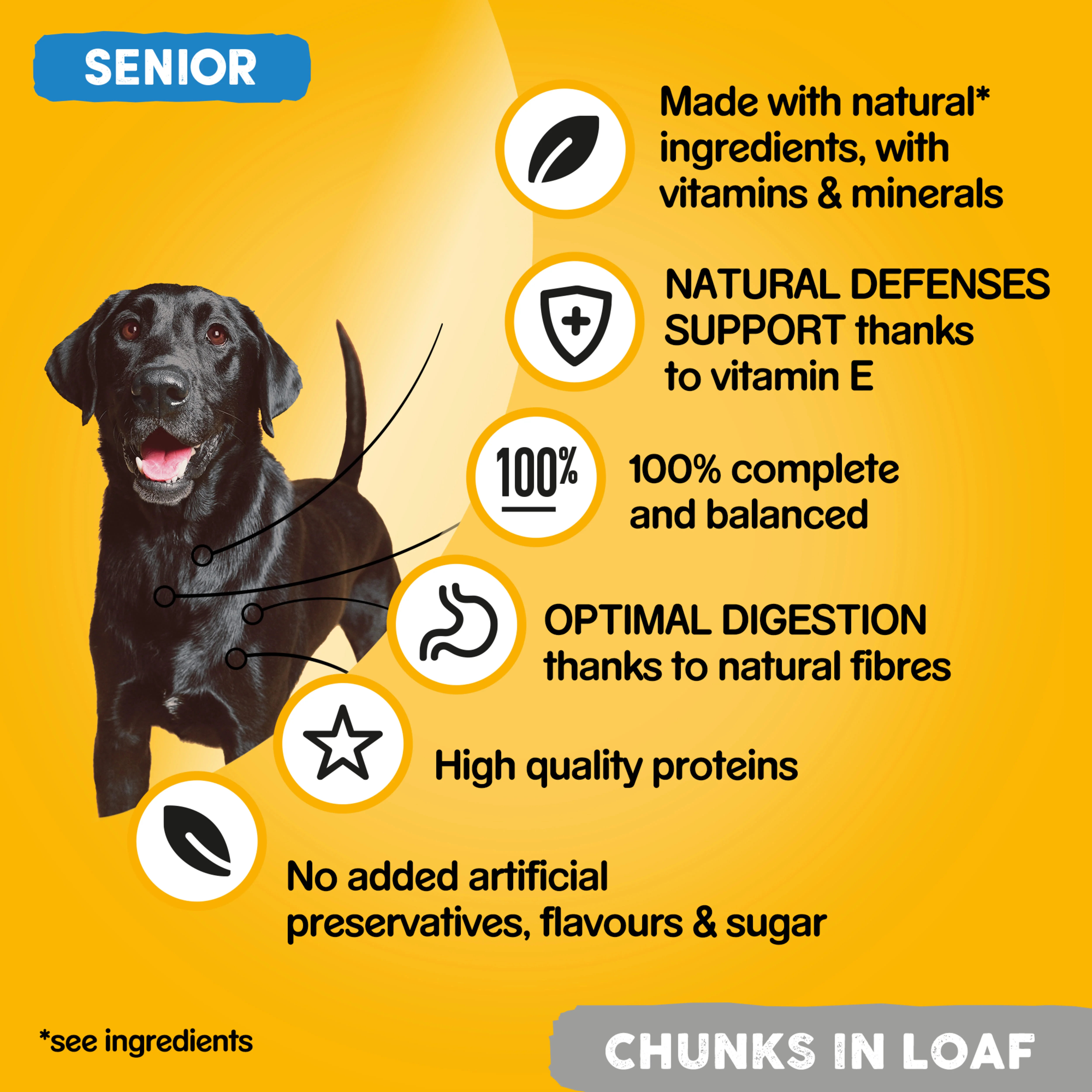 Pedigree Senior Wet Dog Food Tins Meat in Loaf - Image 5