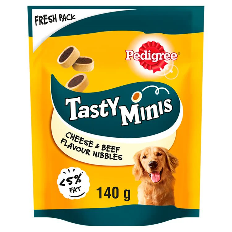 Pedigree Tasty Minis Adult Dog Treats Cheese & Beef Nibbles - Image 2