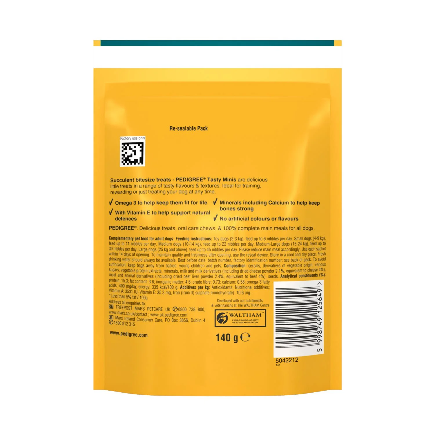 Pedigree Tasty Minis Adult Dog Treats Cheese & Beef Nibbles - Image 4