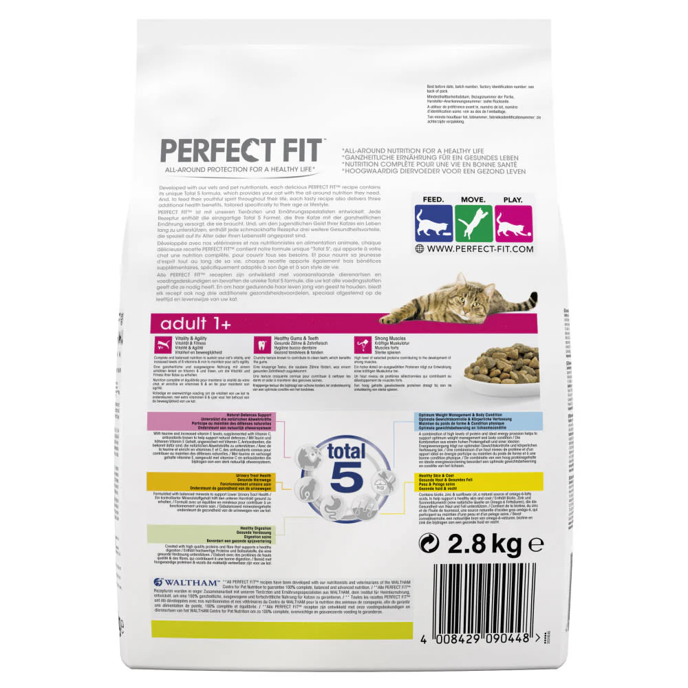 Perfect Fit Adult 1+ Complete Dry Cat Food - Chicken - Image 3