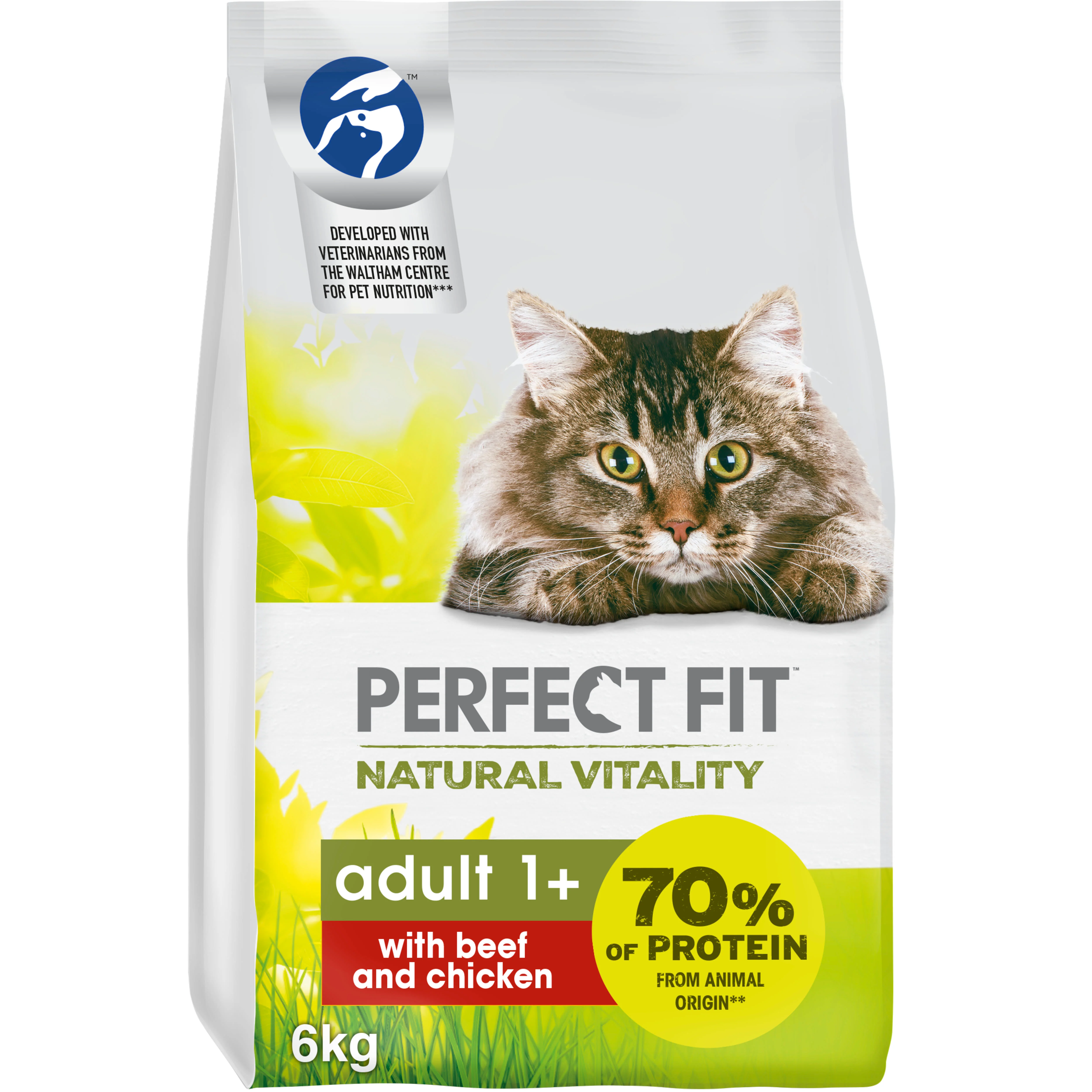 Perfect Fit Natural Vitality Adult Dry Cat Food Beef & Chicken - Image 2