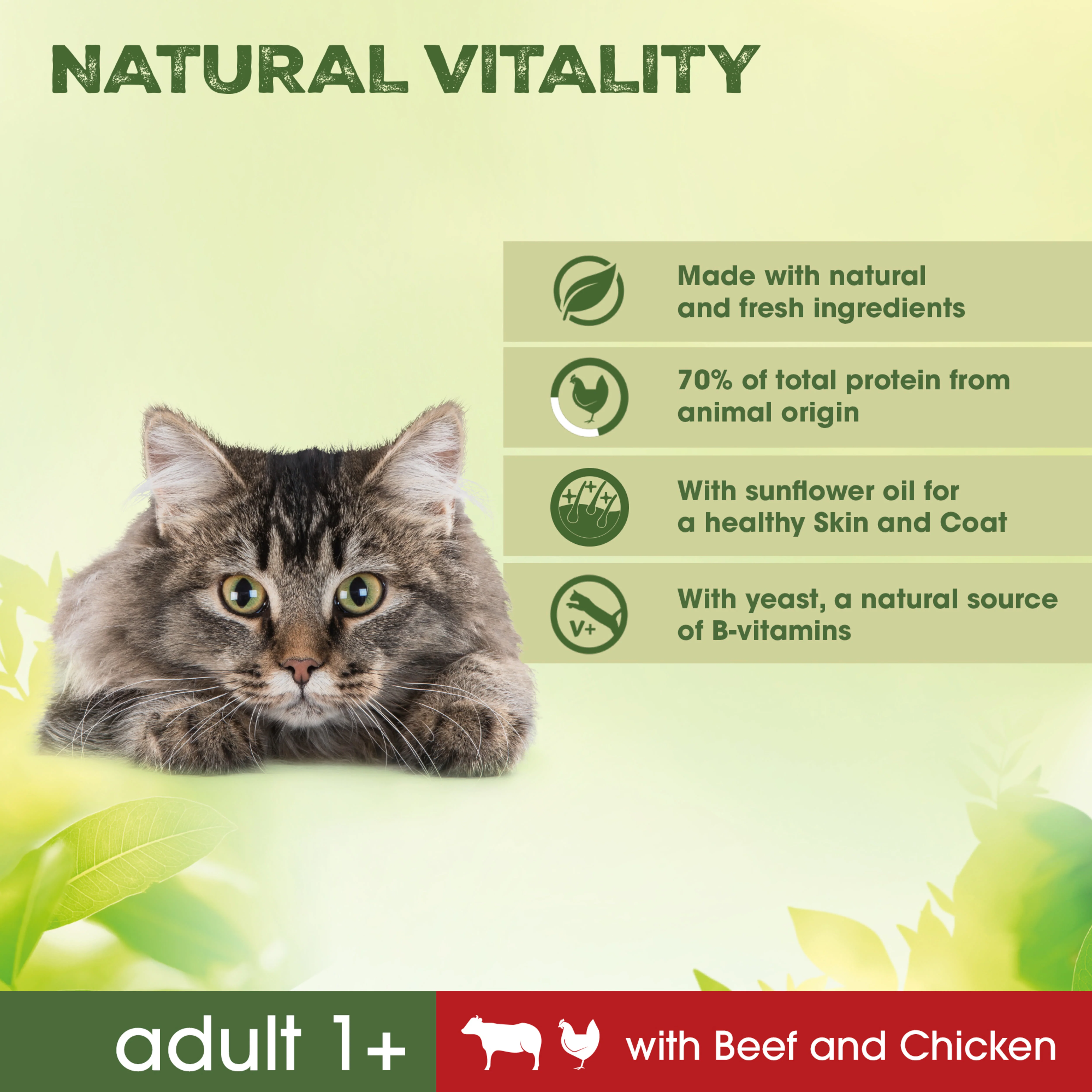 Perfect Fit Natural Vitality Adult Dry Cat Food Beef & Chicken - Image 5