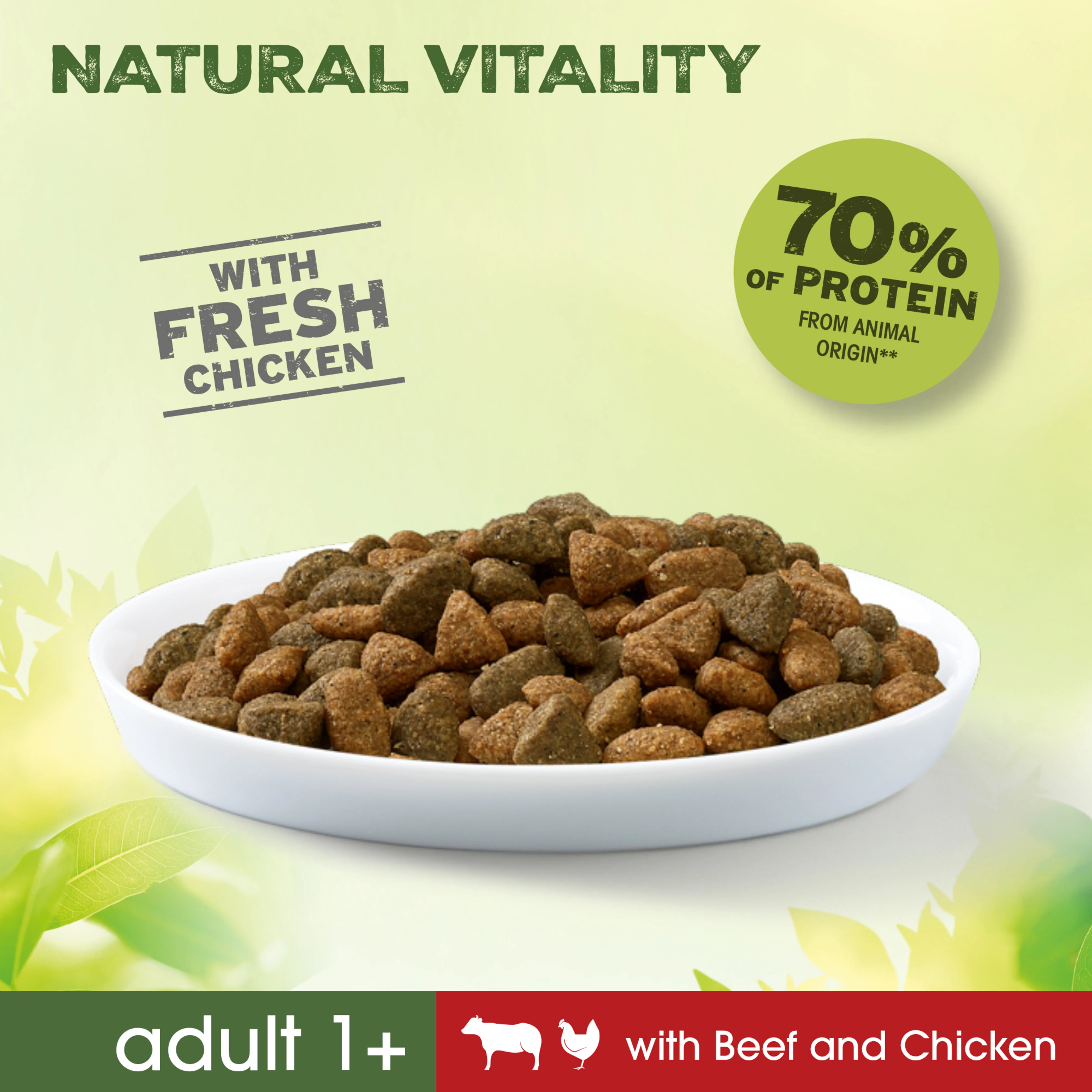 Perfect Fit Natural Vitality Adult Dry Cat Food Beef & Chicken - Image 9