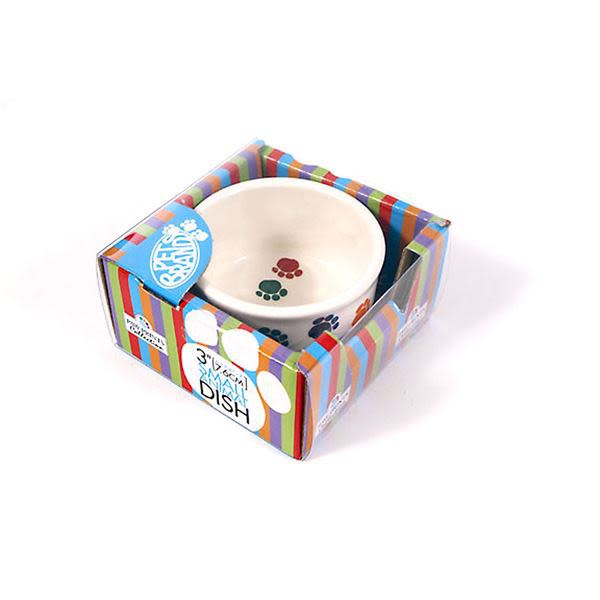 Pet Brands Mini Mates Paw Print Small Animal Bowl - Image 2