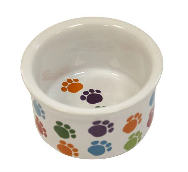 Pet Brands Mini Mates Paw Print Small Animal Bowl - Image 4