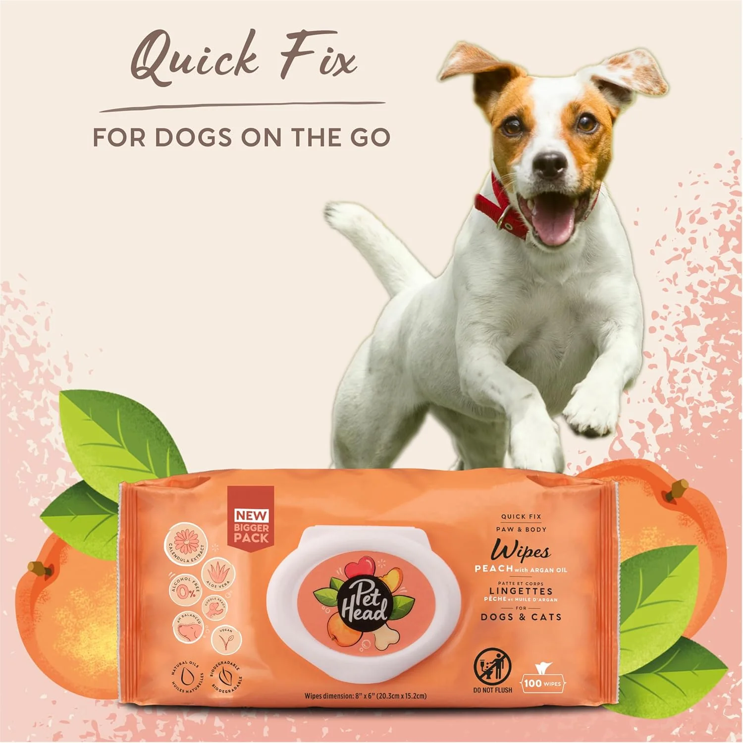 Pet Head Quick Fix Wipes for Dog and Cat - Image 3