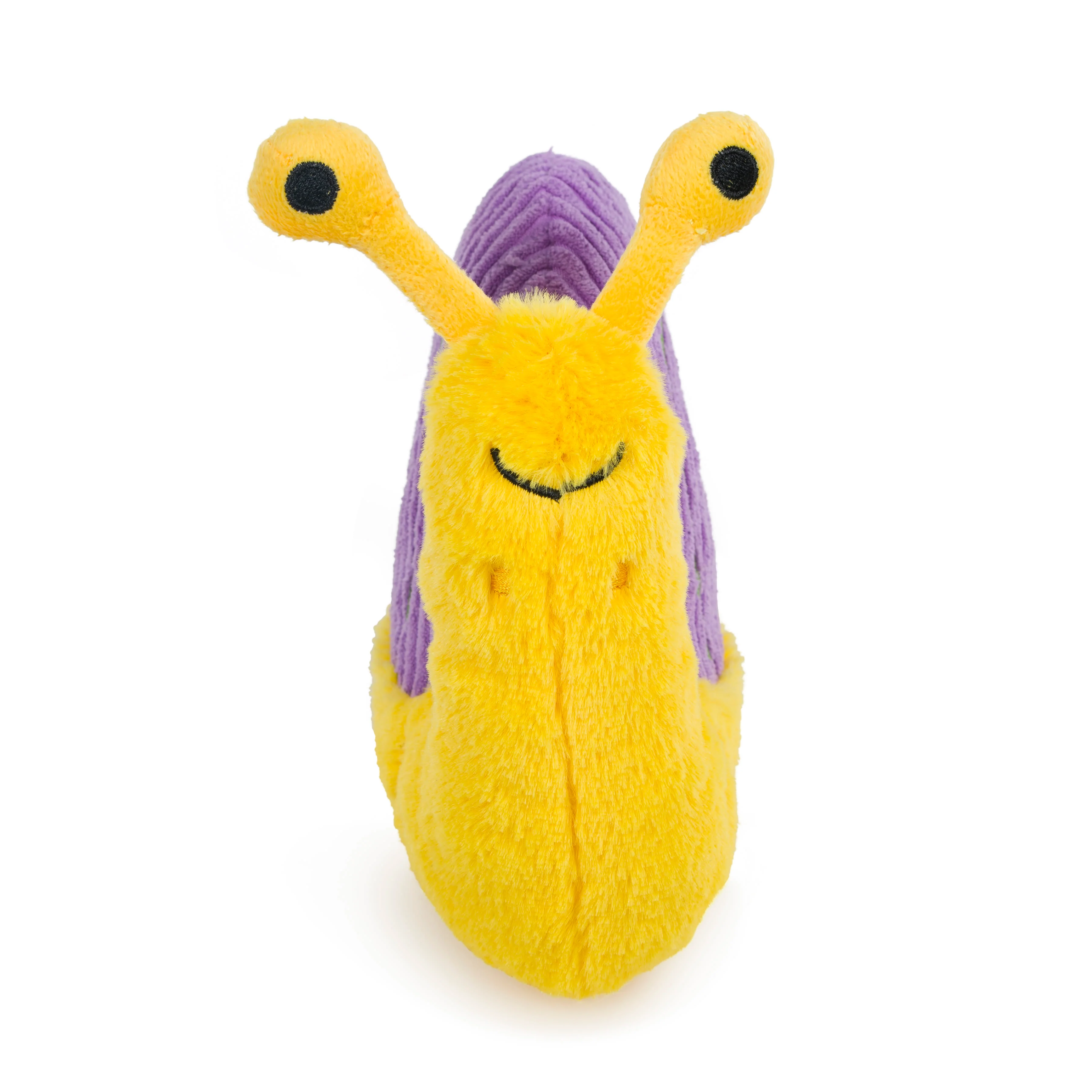 Petface Buddies Sassy The Snail Yellow & Violet Plush Dog Toy - Image 2
