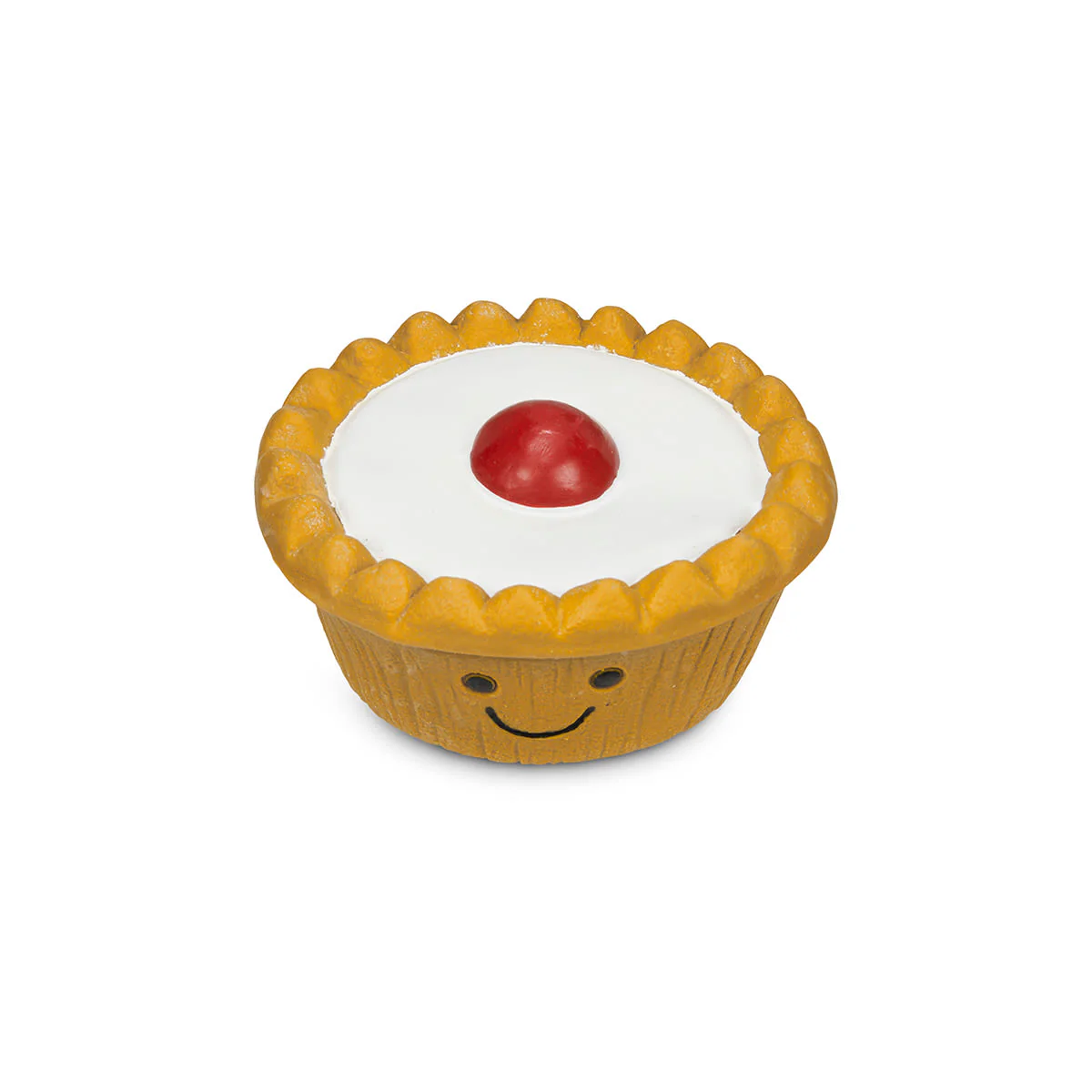 Petface Cherry Bakewell Latex Brown & White Dog Toy - Image 2