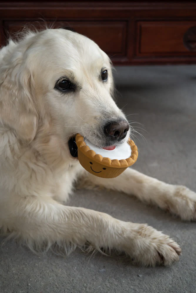 Petface Cherry Bakewell Latex Brown & White Dog Toy - Image 5