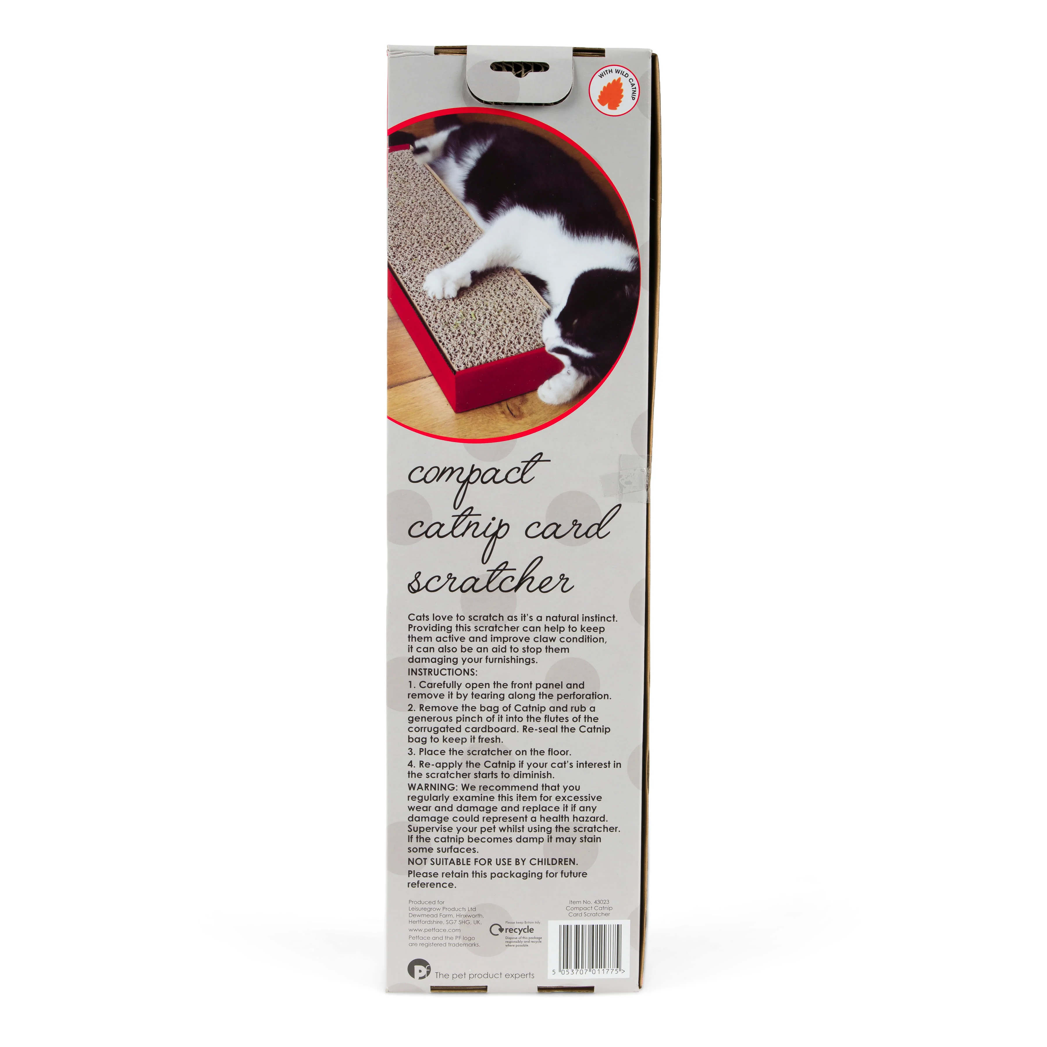 Petface Compact Catnip Card Cat Scratcher - Image 2